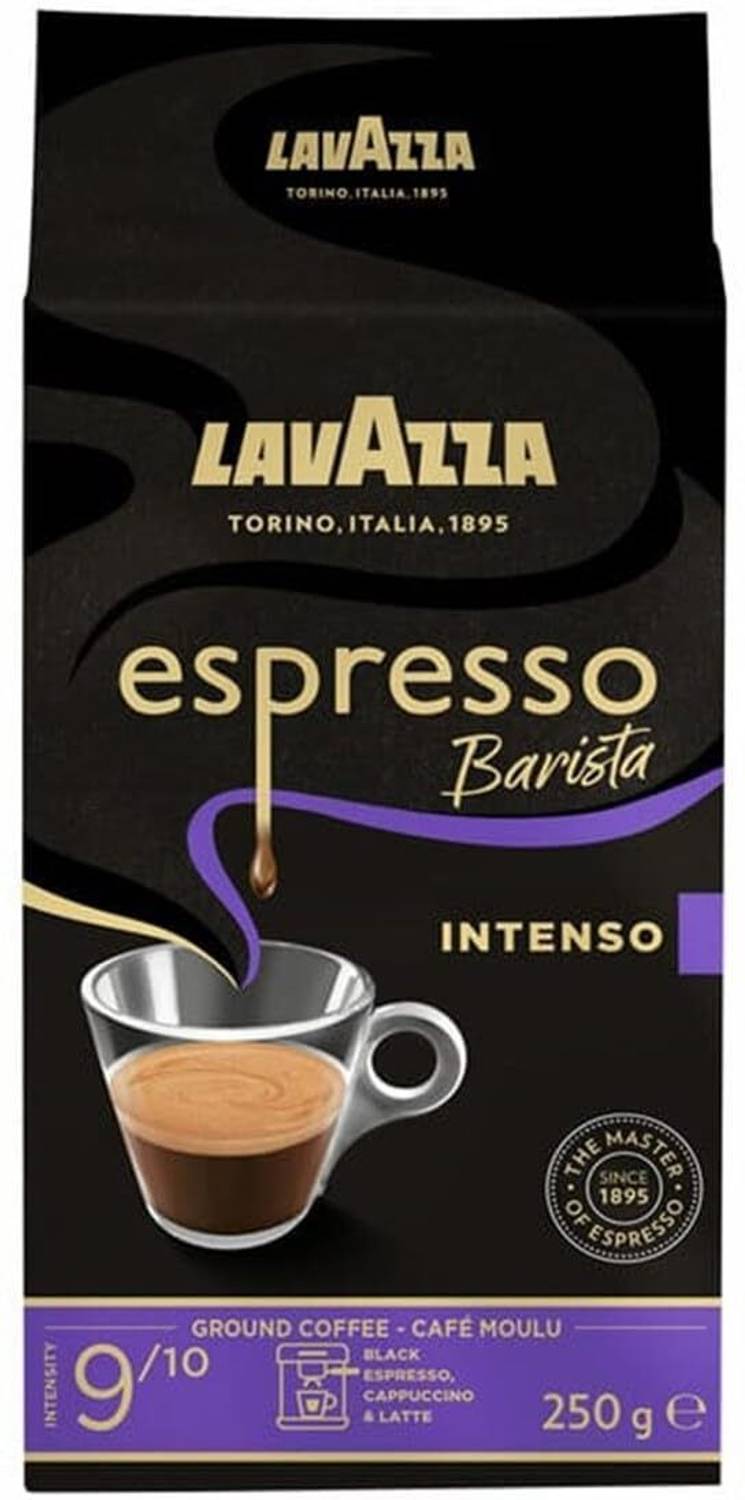 Lavazza Espresso Barista Intenso, 100% Arabica Ground Coffee Powd