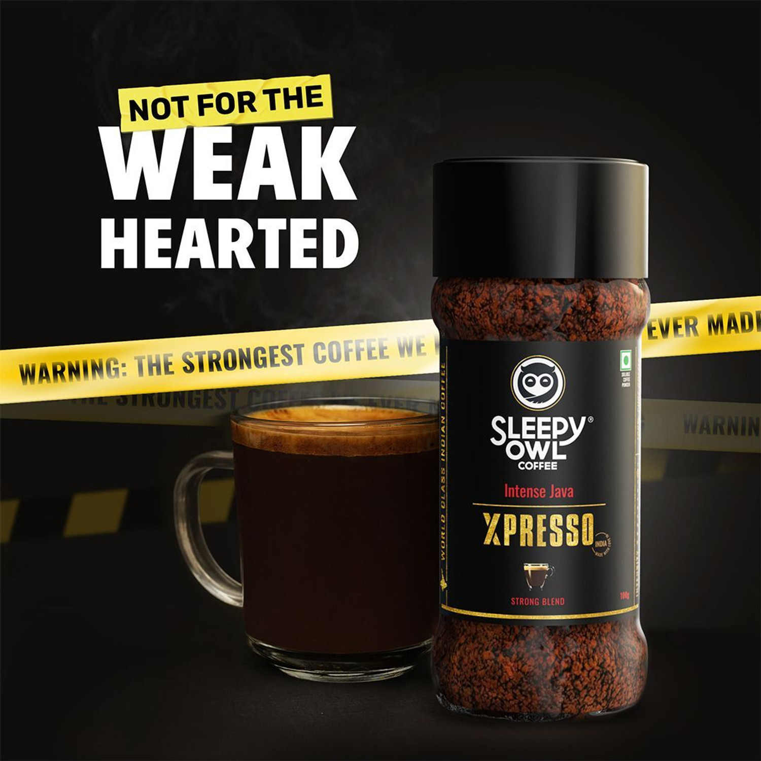 Image of Sleepy Owl Intense Java Xpresso Instant Coffee | 100% Arabica | 100g Coffee Powder Instant Coffee