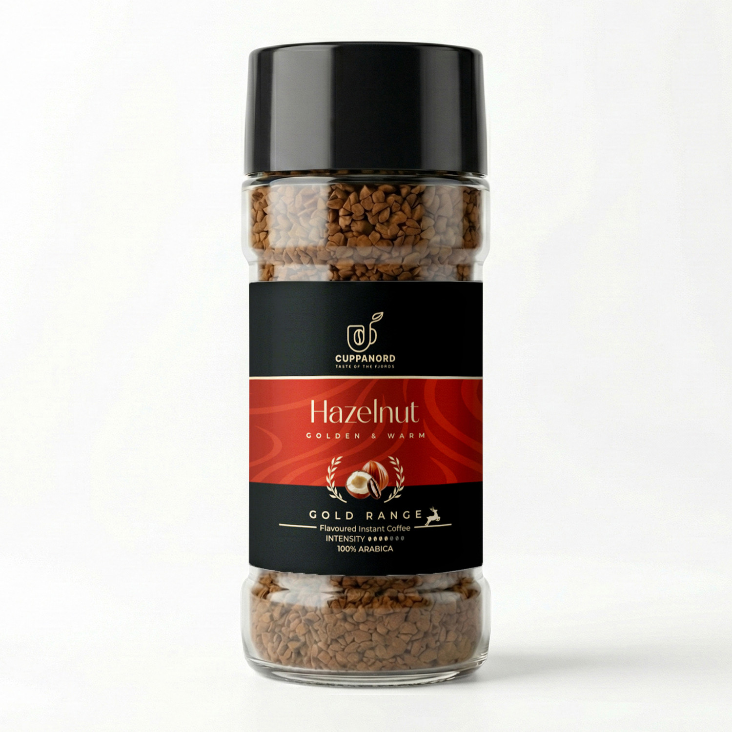 Image of Cuppanord Hazelnut Flavoured Freeze Dried Instant Coffee Rich Aroma | 450mlCoffee Mug Gift Instant Coffee