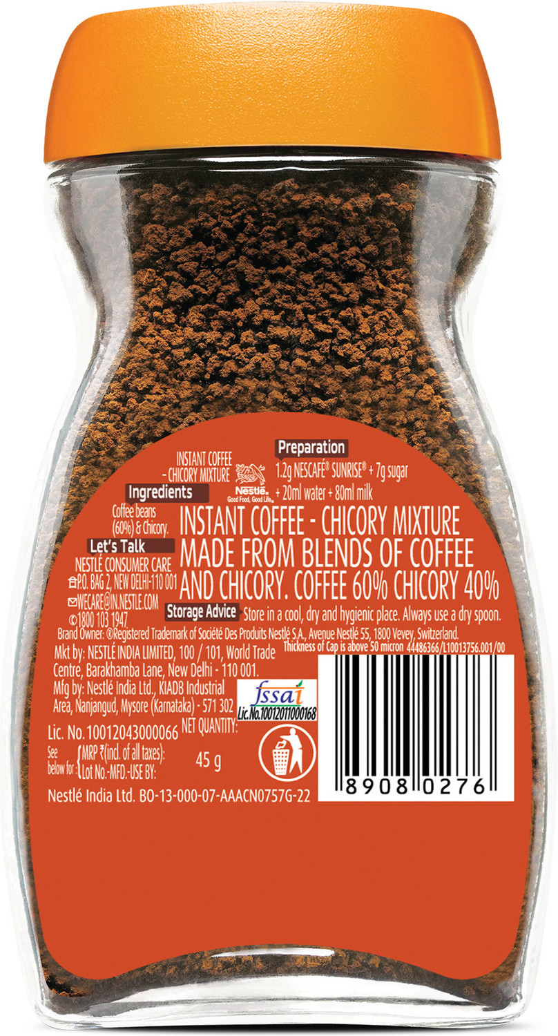 Image of Nescafe Sunrise Chicory Mix Instant Coffee