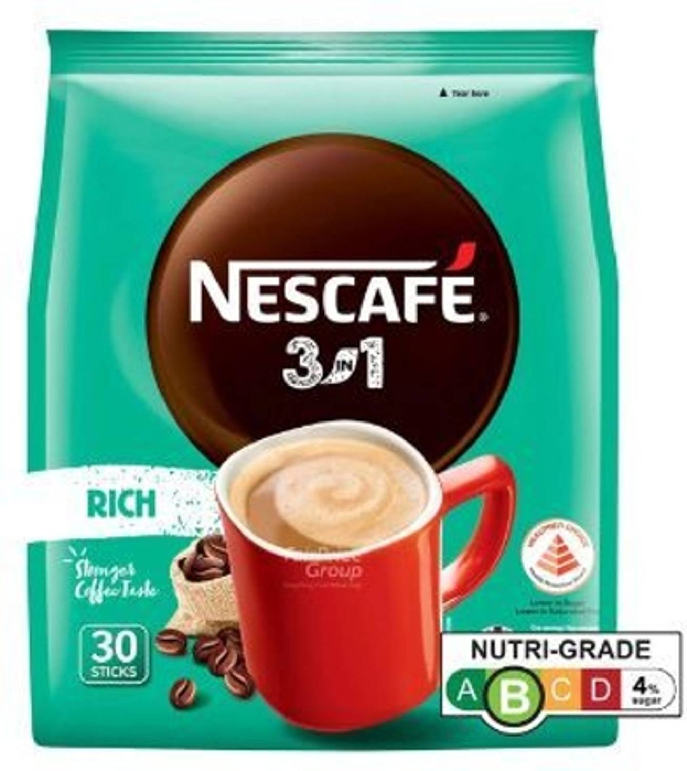 Nescafe 3in1 Rich 30 Stick 540g - Image 1