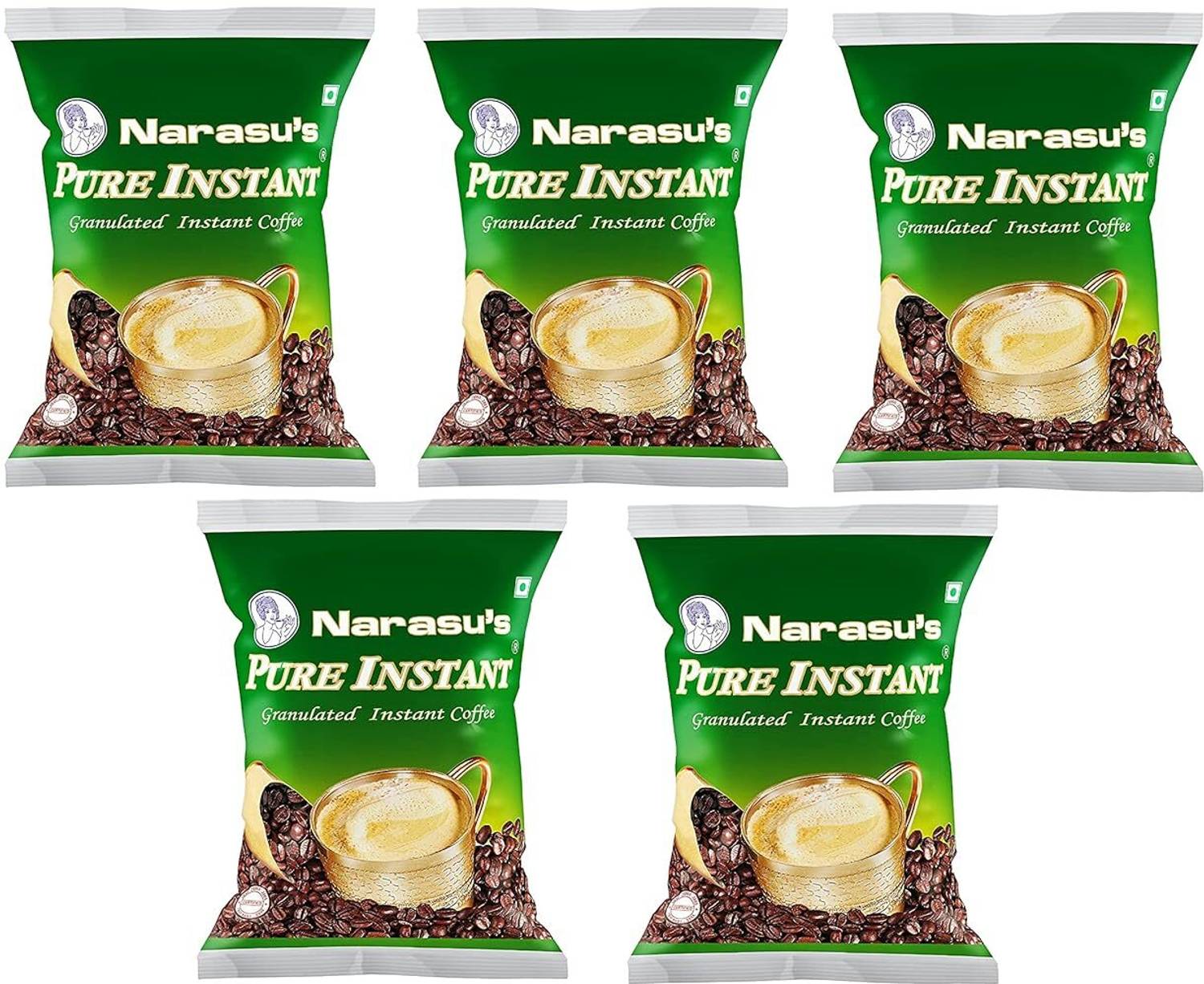 Narasu's Pure Granulated Instant Coffee (5 x 50 g)