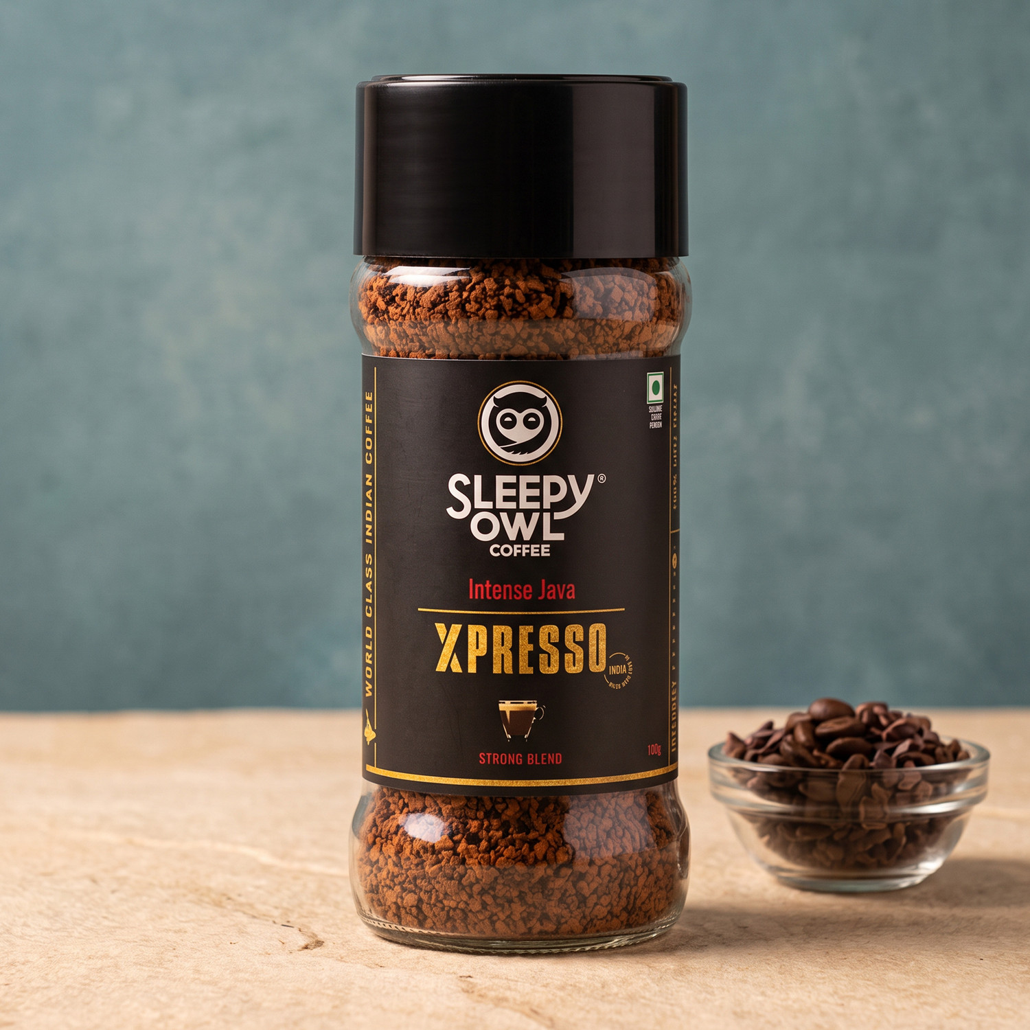 Image of Sleepy Owl Intense Java Xpresso Instant Coffee | 100% Arabica | 100g Coffee Powder Instant Coffee
