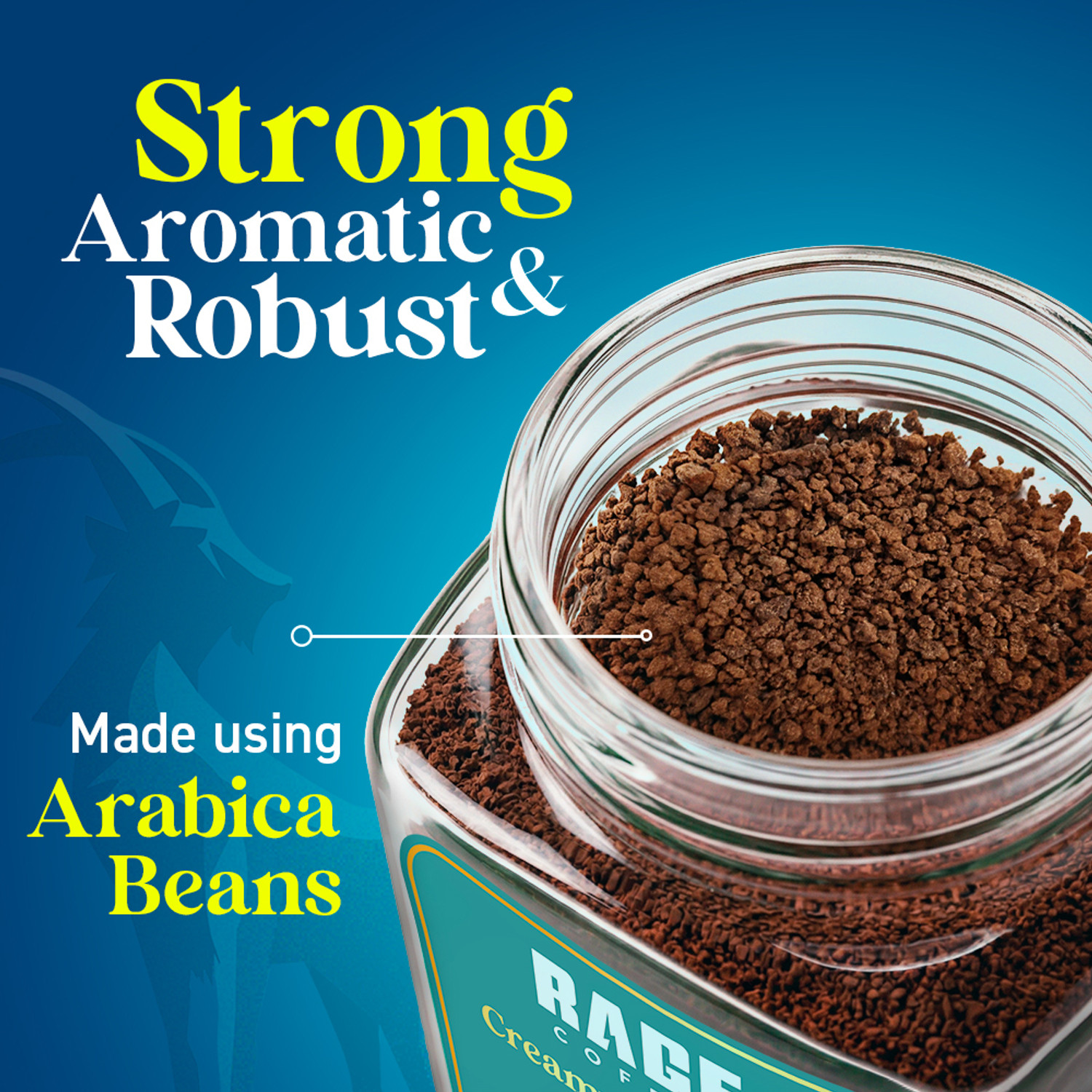 Image of RAGE Silk Blend Creamy Hazelnut 120 GMs Instant Coffee