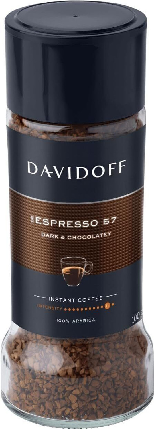 Image of Davidoff Cafe Espresso 57 Intense Instant Coffee Jar, Instant Coffee