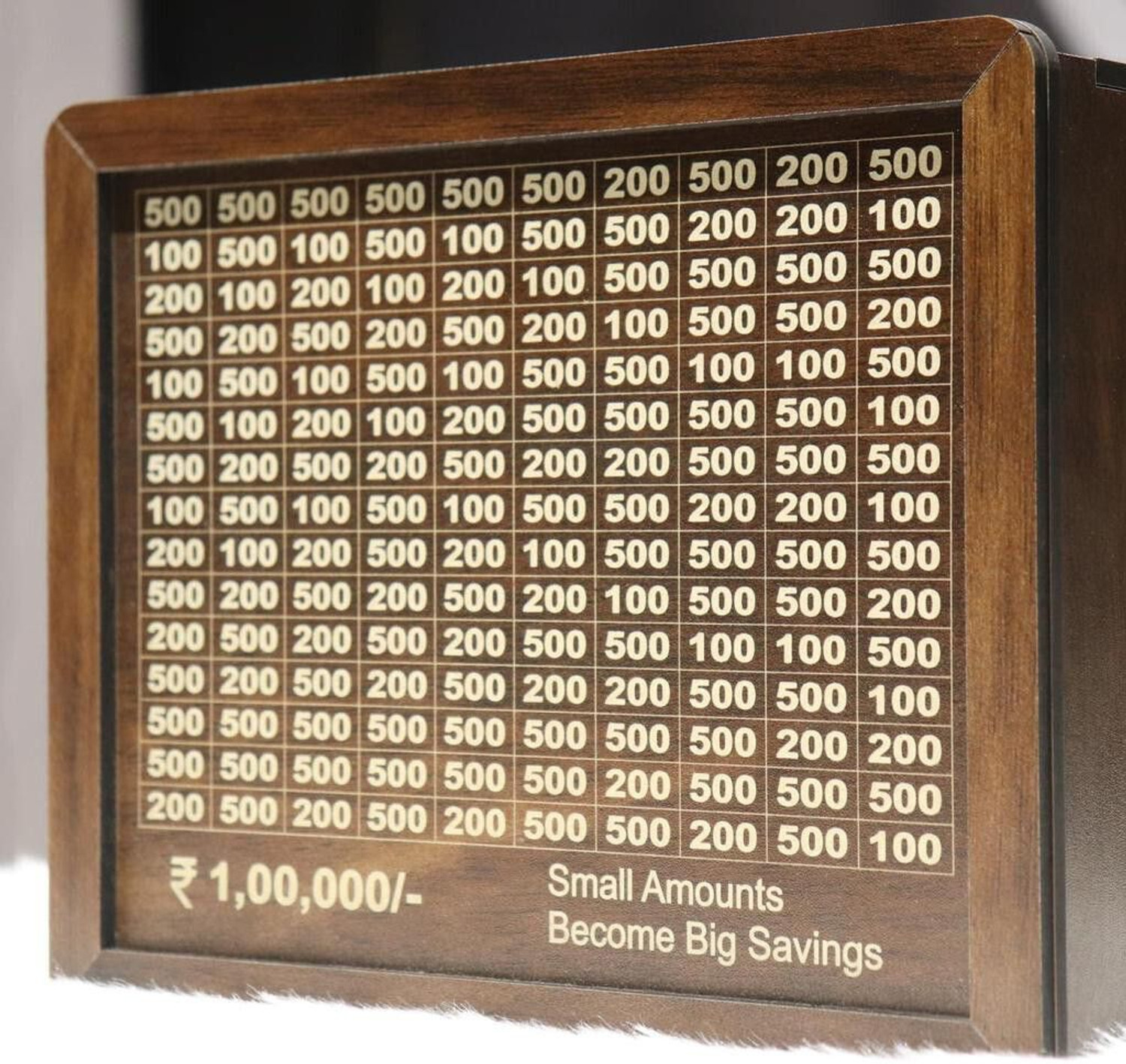 Image of GMD Wooden Money /Piggy Bank Box for Kids, Savings Box(1,00,000) Coin Bank Coin Bank