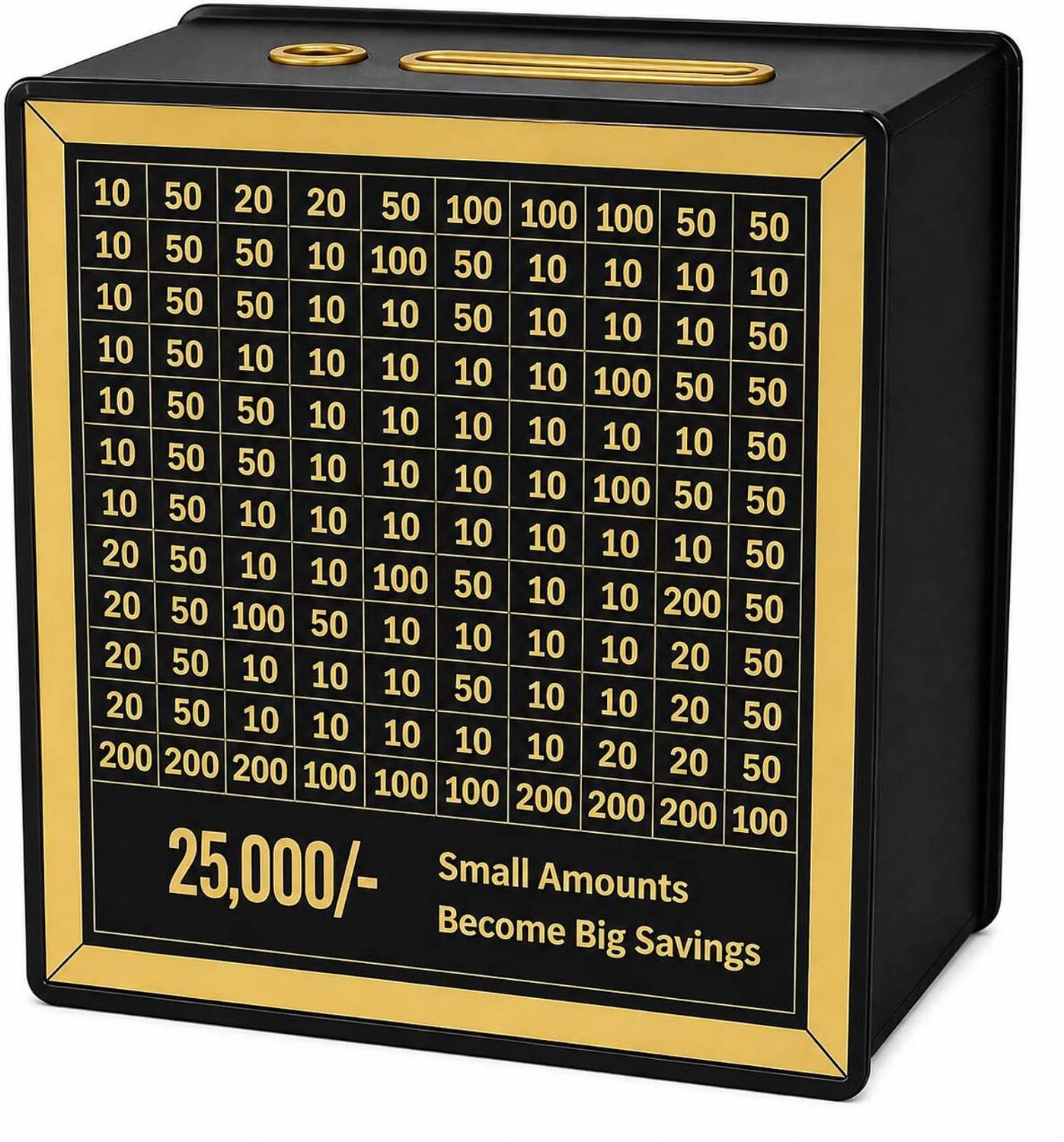 VISACHI 25000 Saving Challenge Money Box