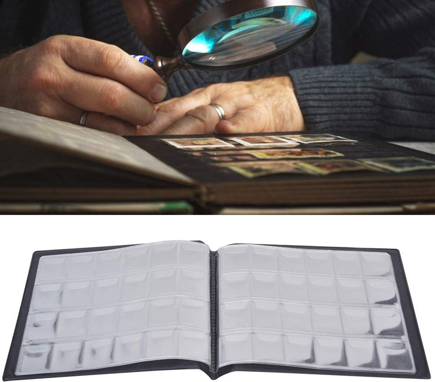 Image of ComfyStyle Coin Collection Holder Album for Collectors, 240 Pockets Coin Collection Book Coin Bank