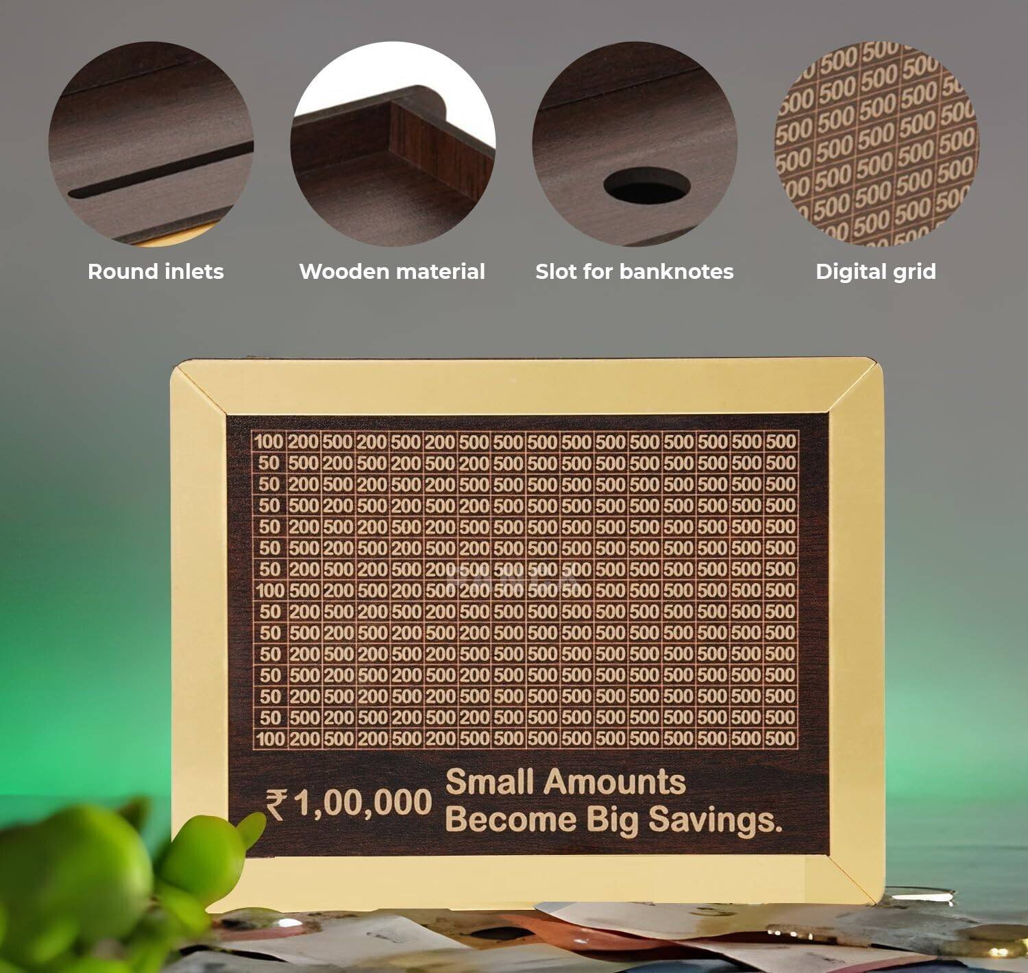 Sundhi Wooden Money Saver Box 100000 - Image 5