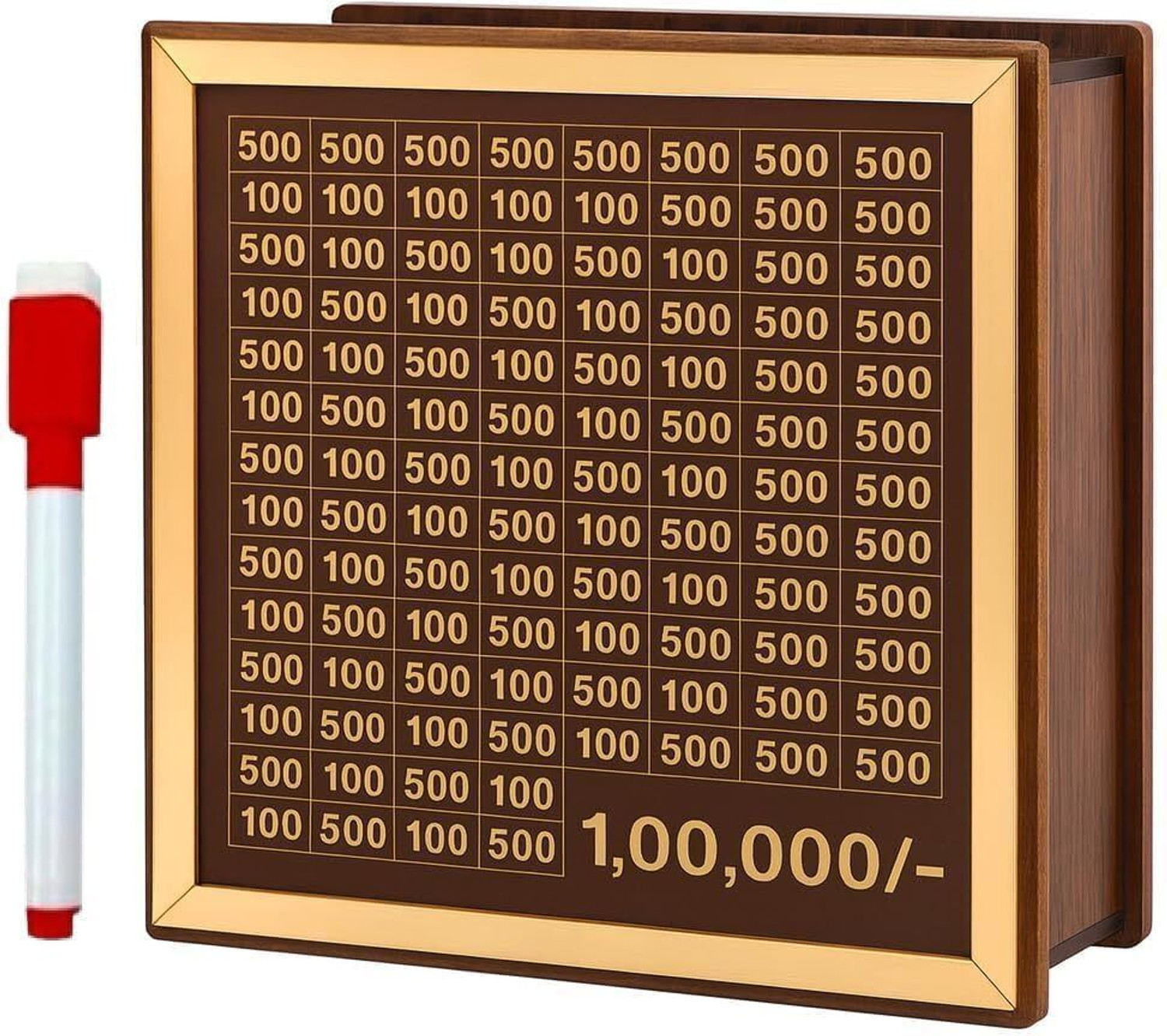 Image of BRIENZZO Premium 1 Lakh Money Saving Box for Daily Savings Challenge & Financial Goals Cash Box