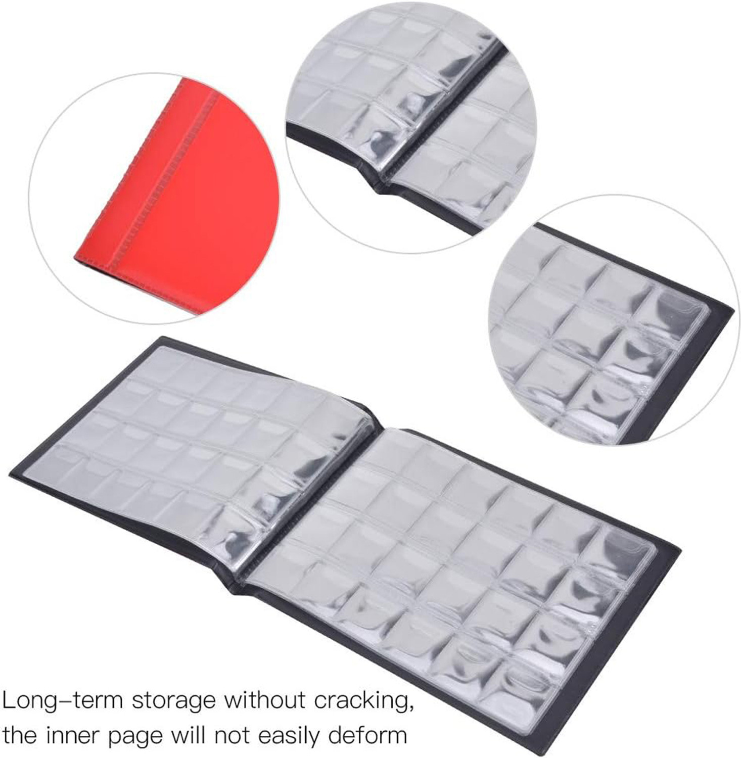 Image of ComfyStyle Coin Collection Holder Album for Collectors, 240 Pockets Coin Collection Book Coin Bank