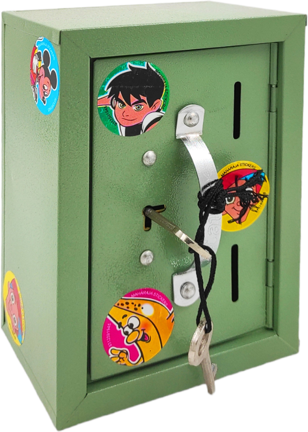 Image of Johnnie Boy Tijori Piggy Bank for Kids with Lock and 2 Keys C Coin Bank