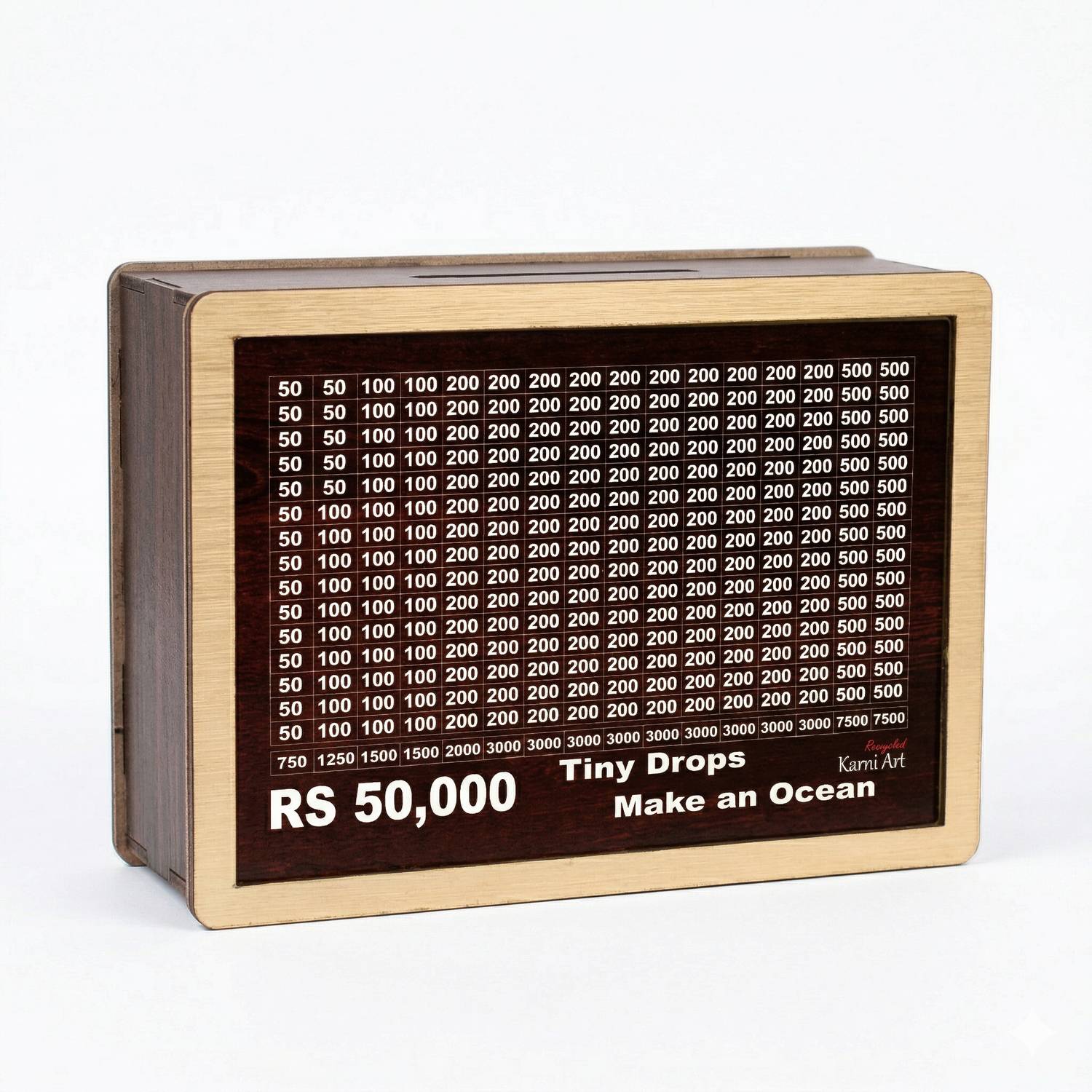 KARNI ART Wooden Money Saving Box - Image 1