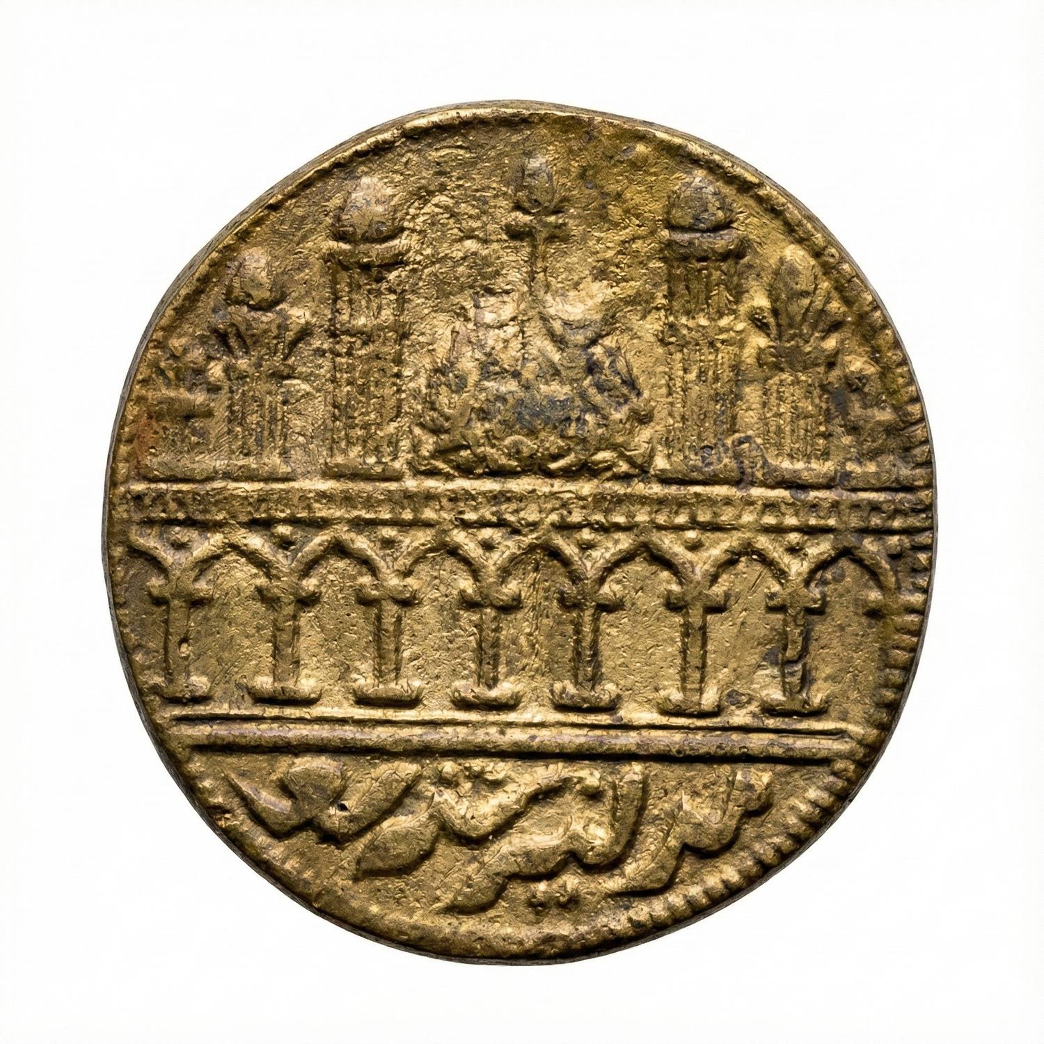 showify 13 Hijri 1883-1940 Islamic/Muslim Token, India old Coin