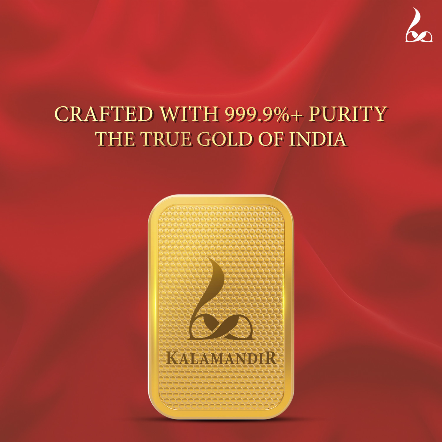 Image of Kalamandir 2 gm 999 Fine Gold Bar | 24K Pure Gold Investment Bar for Gifting & Collection 24 (999) K 2 g Gold Bar
