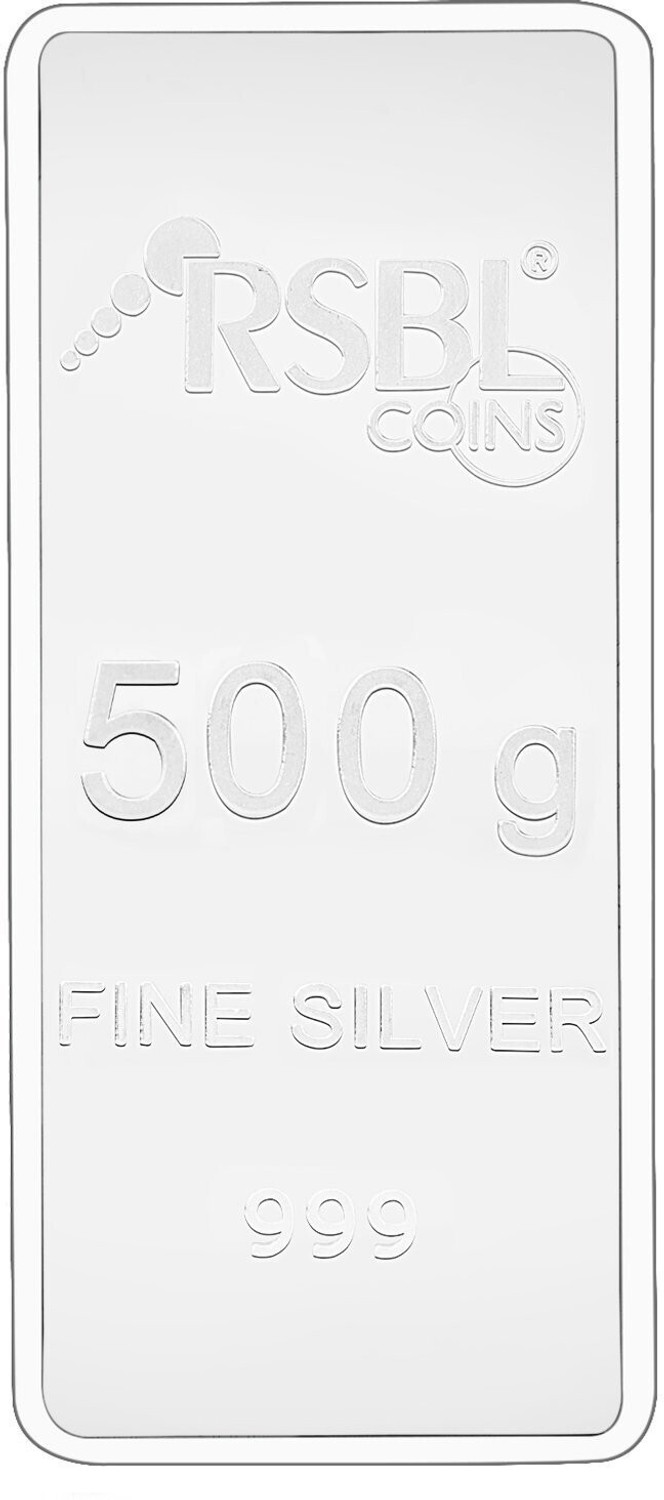 Image of RSBL Precious Certified Stunning Rose Design S 999 500 g Silver Bar