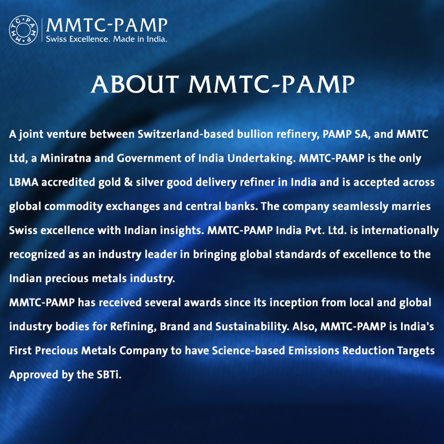 Image of MMTC-PAMP India Pvt Ltd MMTC-PAMP (999.9+) Purest 250 g Casted Silver Bar S 9999 250 g Silver Bar