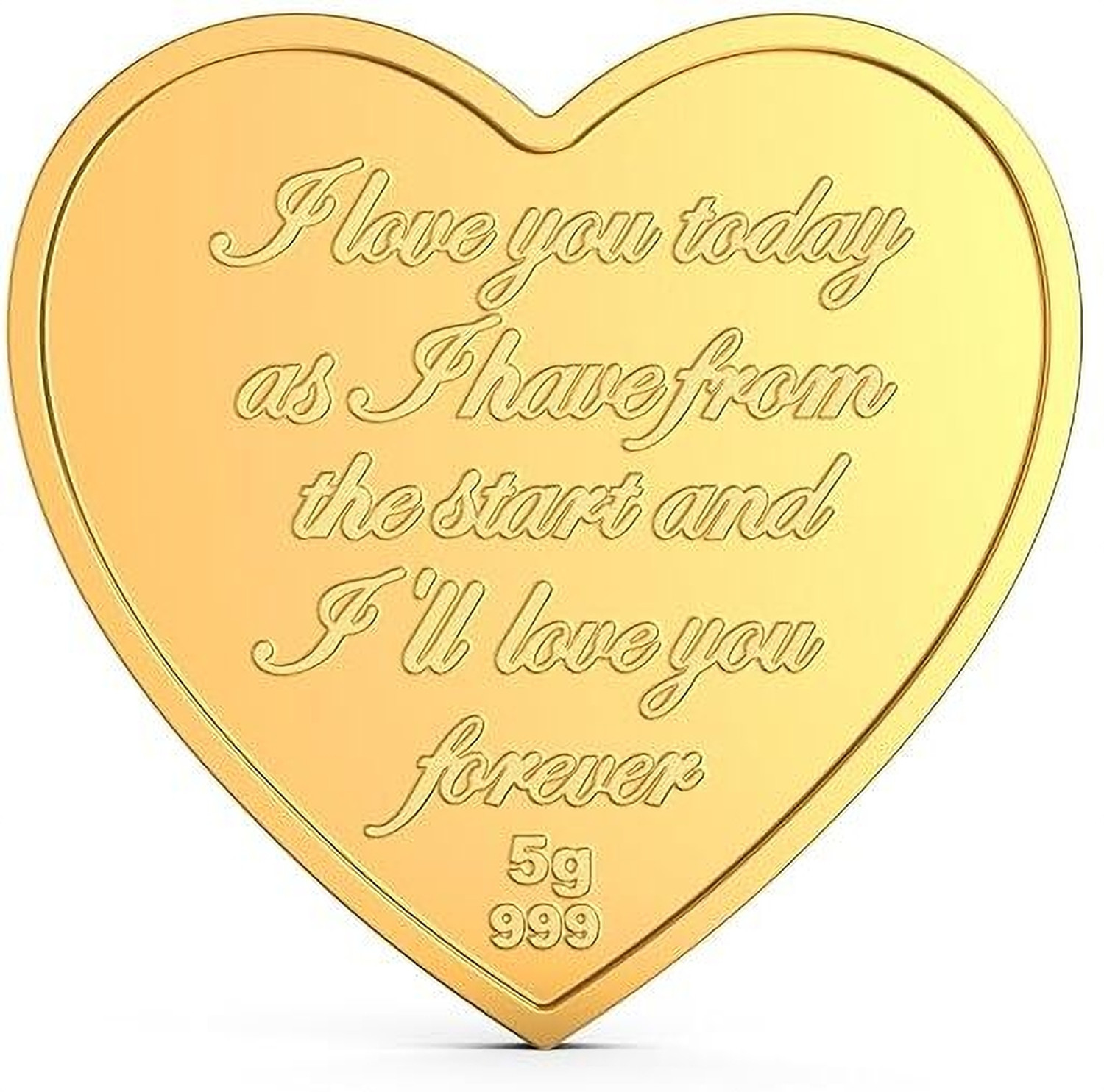 Image of Joyalukkas Happy Anniversary 24 (999) K 5 g Gold Bar