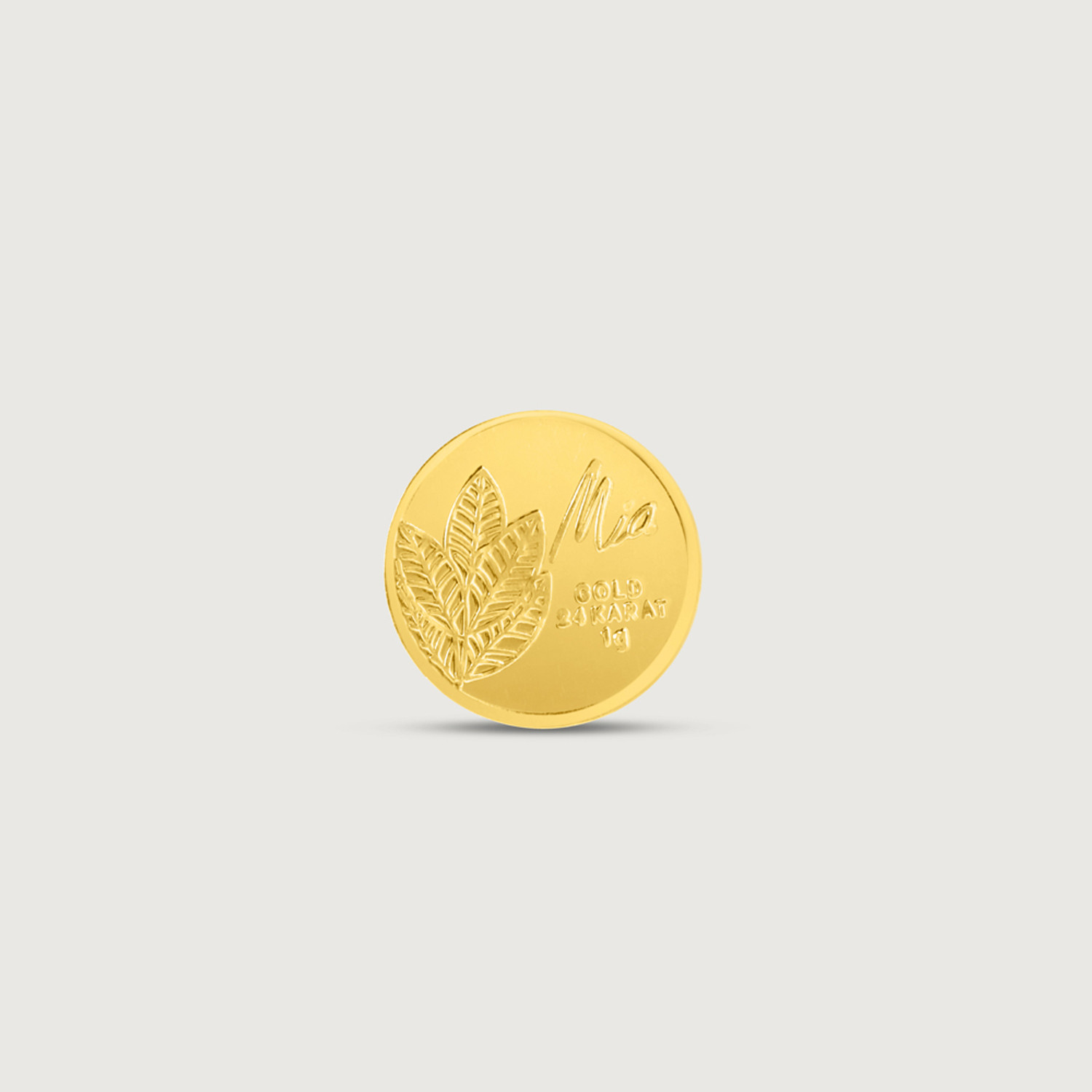 Image of Mia by Tanishq 24 (9999) K 1 gm Gold Coin