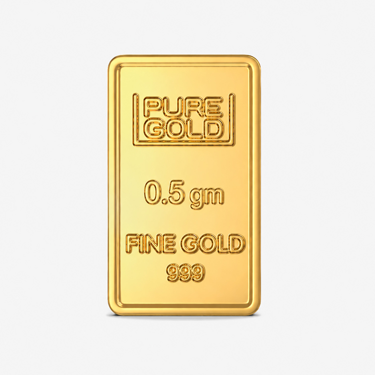 Image of Joyalukkas Flower Design 24 (999) K 0.5 g Yellow Gold Bar