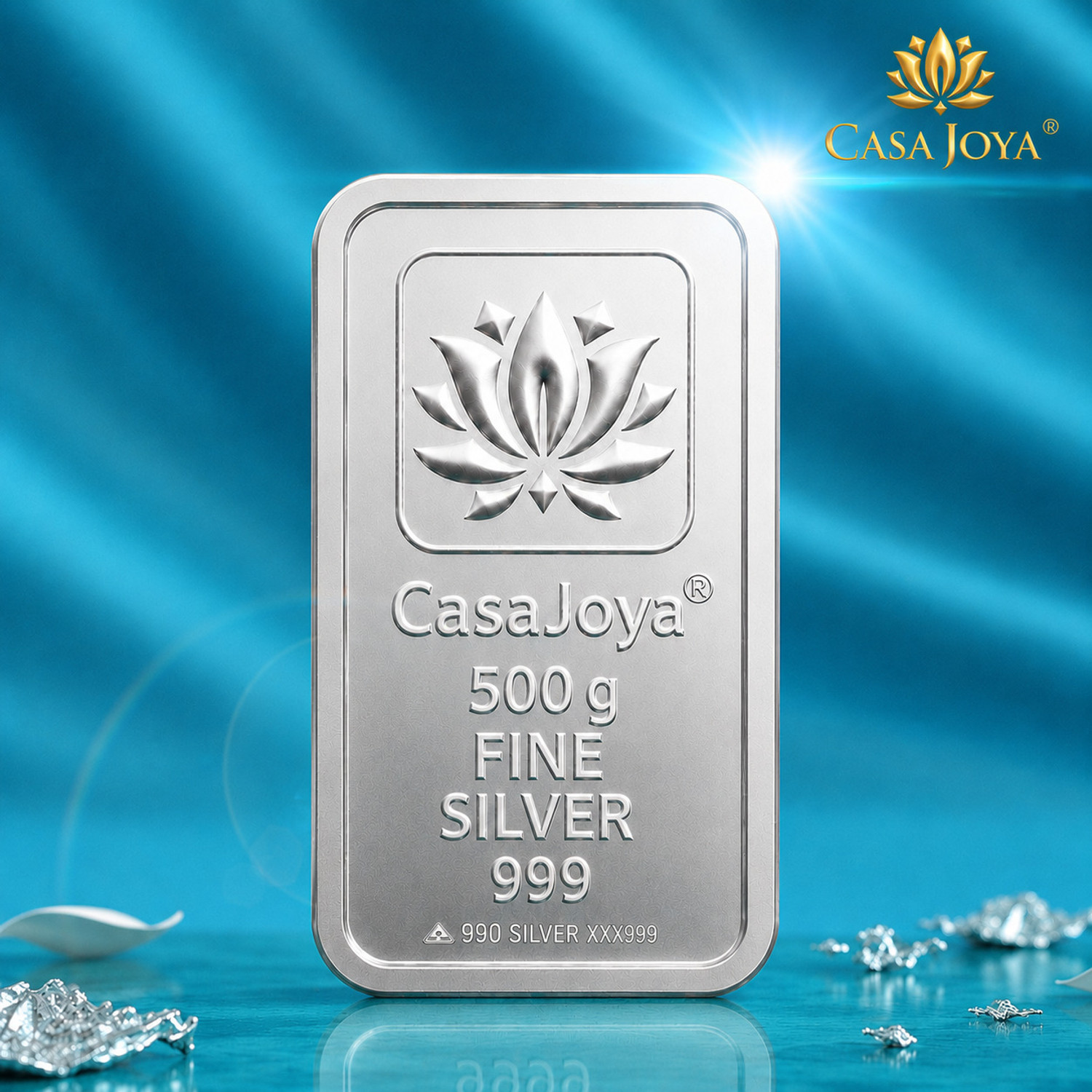 Image of CASAJOYA 999 Fine 500g Silver Bar S 999 500 g Silver Bar