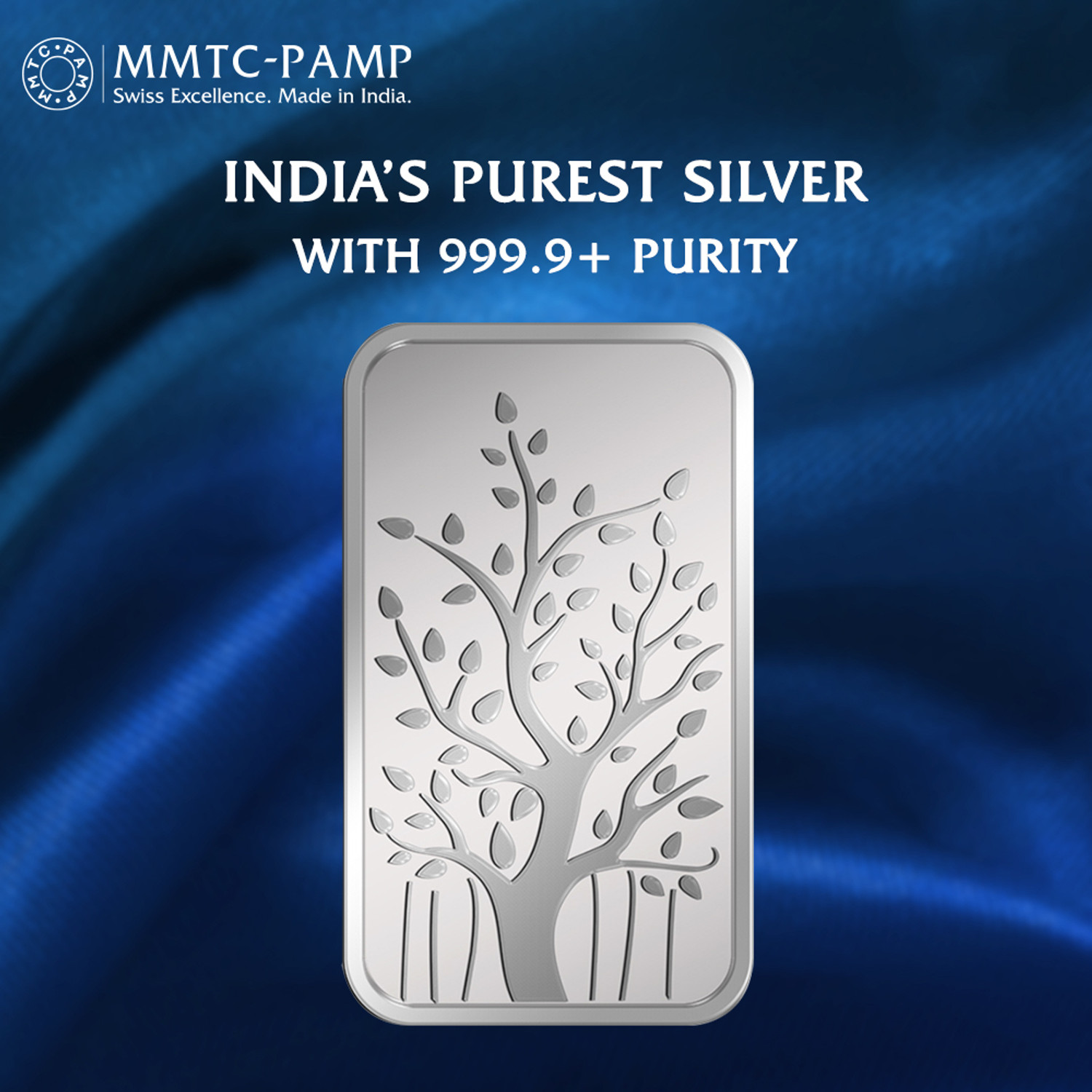 Image of MMTC-PAMP India Pvt Ltd S 9999 10 g Silver Bar