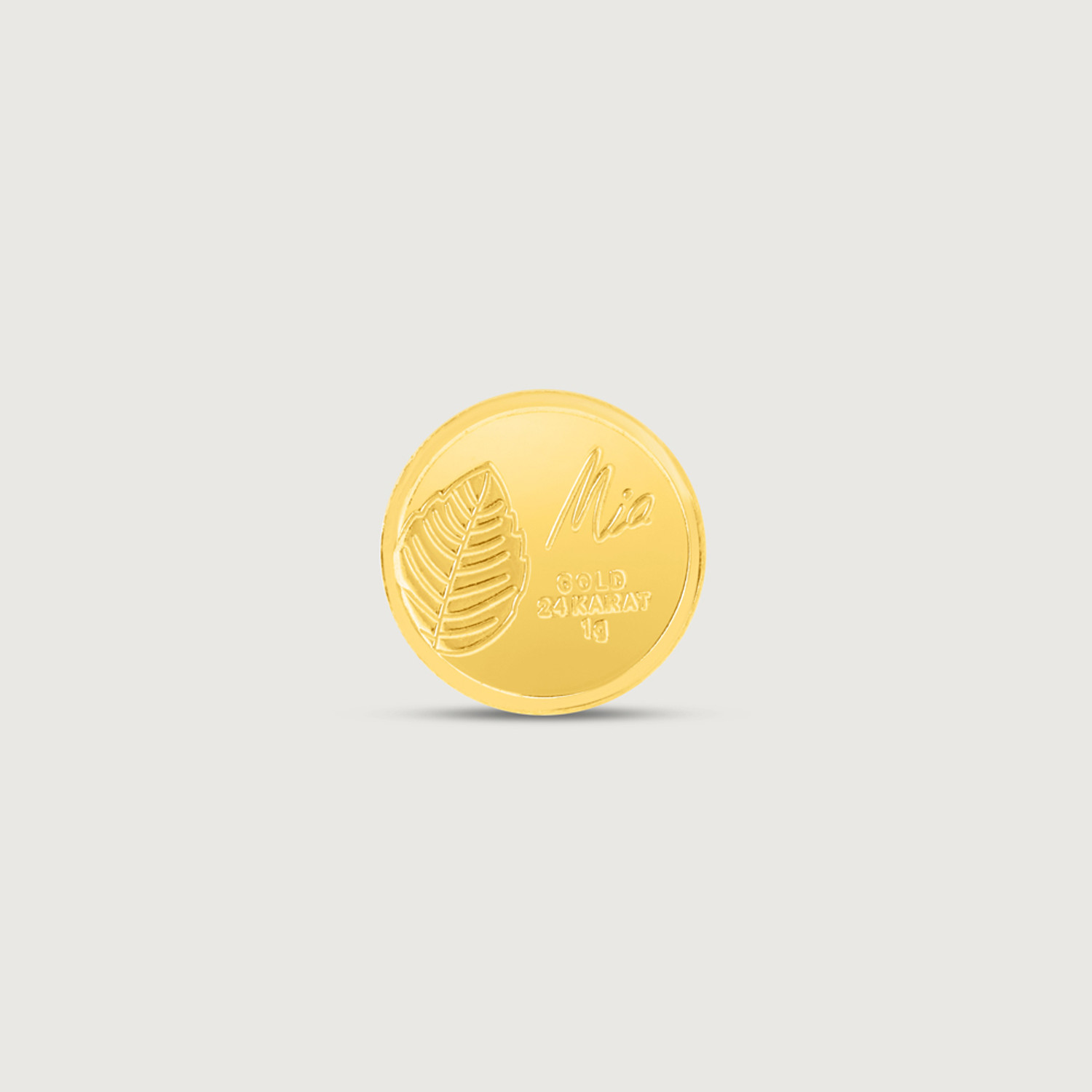 Image of Mia by Tanishq 24 (9999) K 1 gm Gold Coin