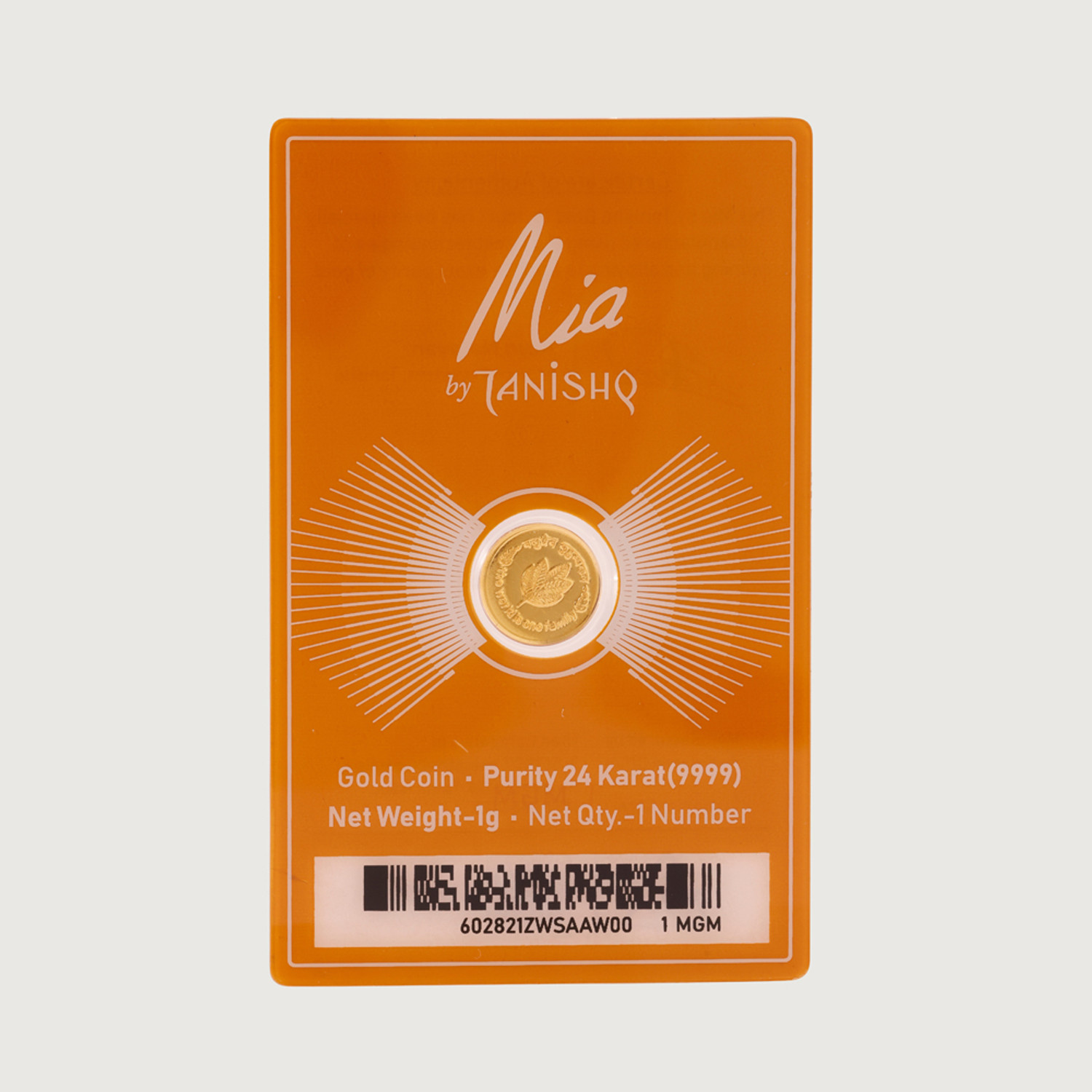 Image of Mia by Tanishq 24 (9999) K 1 gm Gold Coin