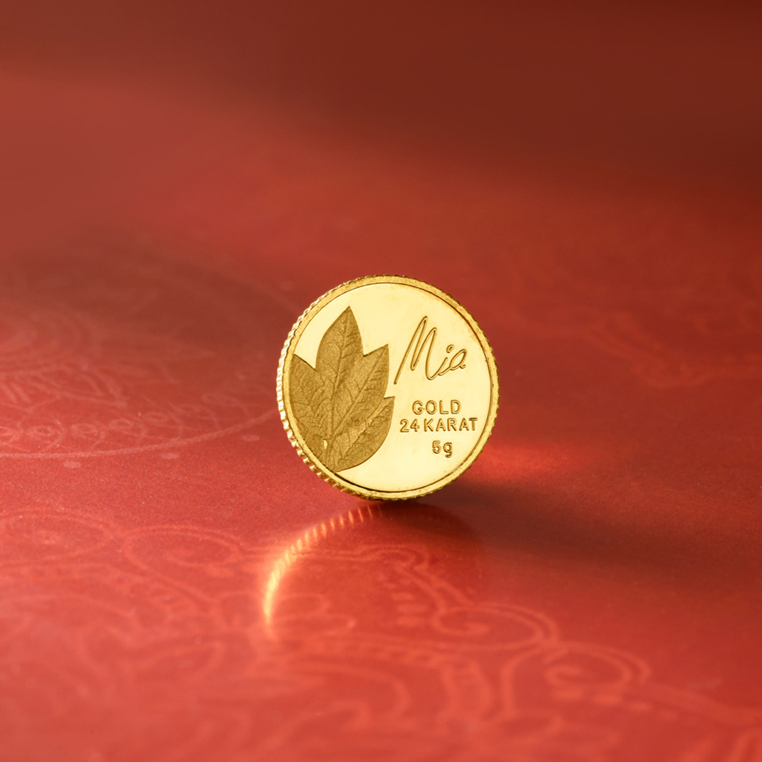 Image of Mia by Tanishq 24 (9999) K 5 gm Gold Coin