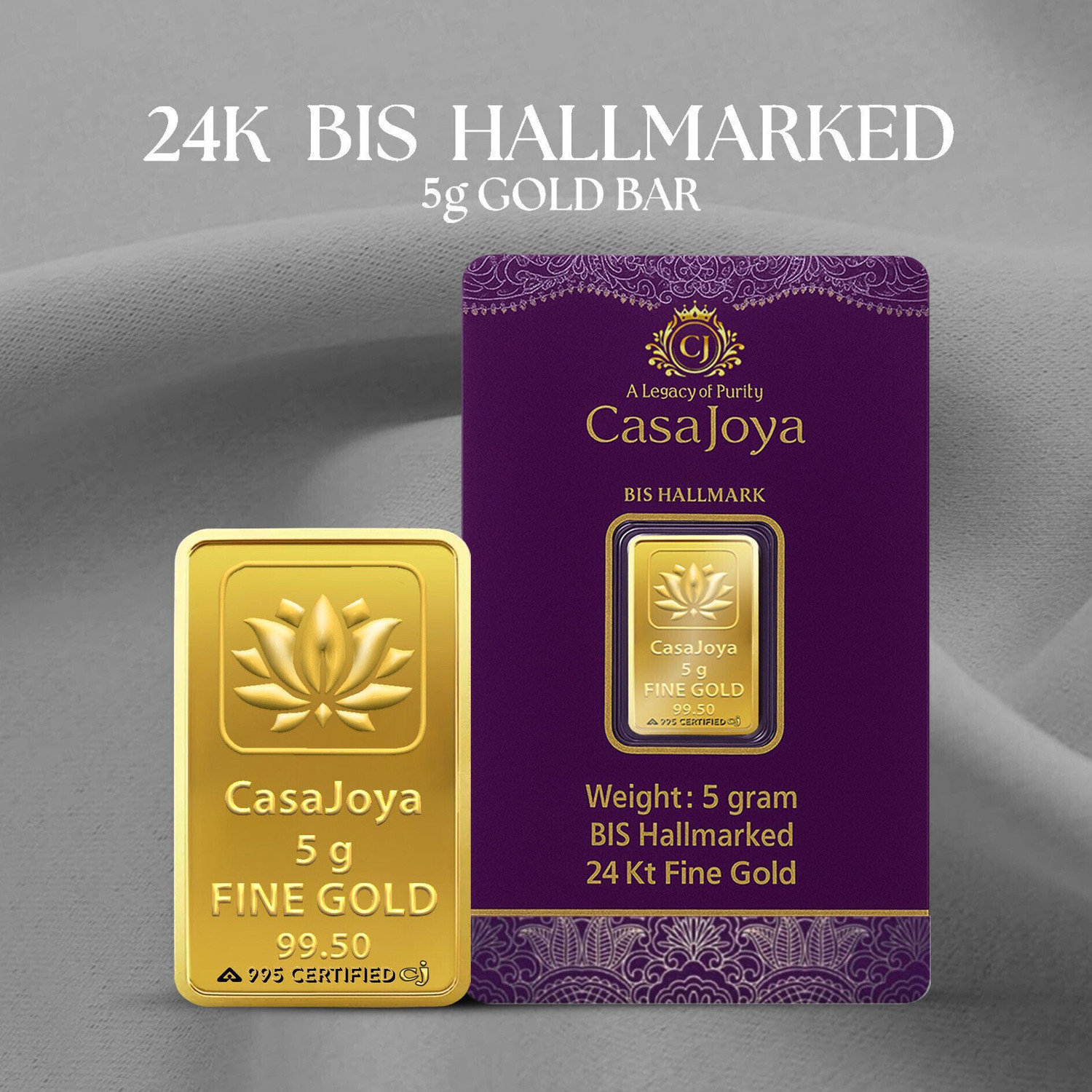 Image of CASAJOYA CJ-GB995-5G-B 24 (995) K 5 g Gold Bar