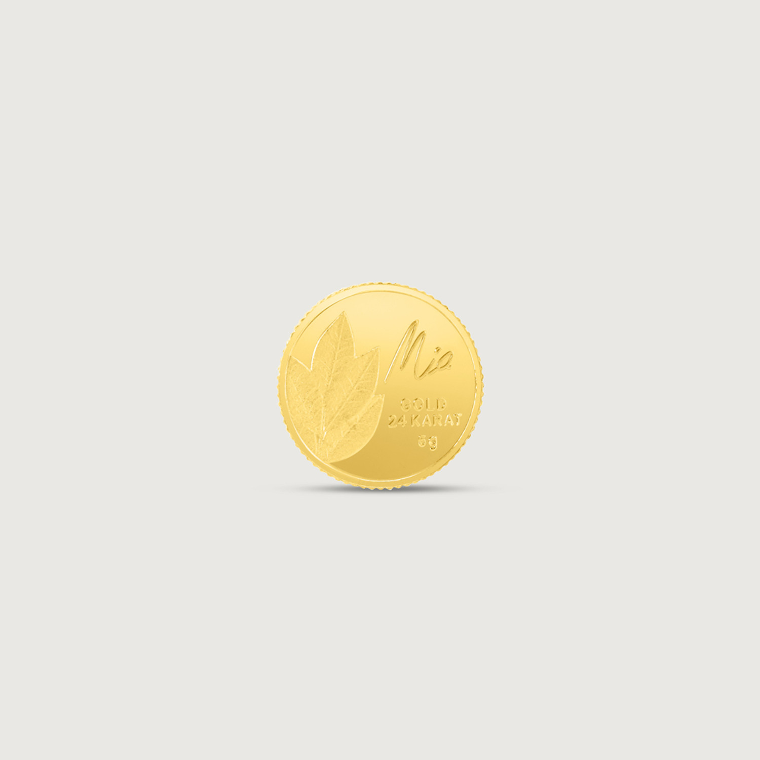 Image of Mia by Tanishq 24 (9999) K 5 gm Gold Coin