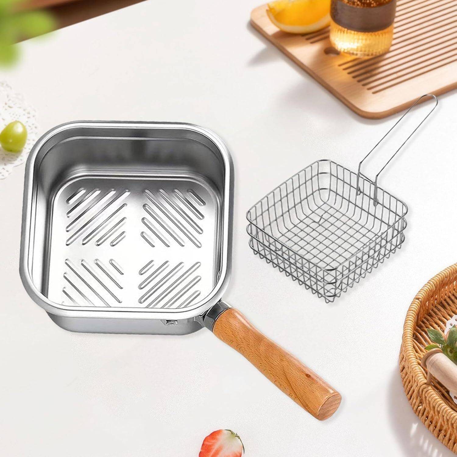 PRATYADH 1L Stainless Steel Deep Fryer - Image 4