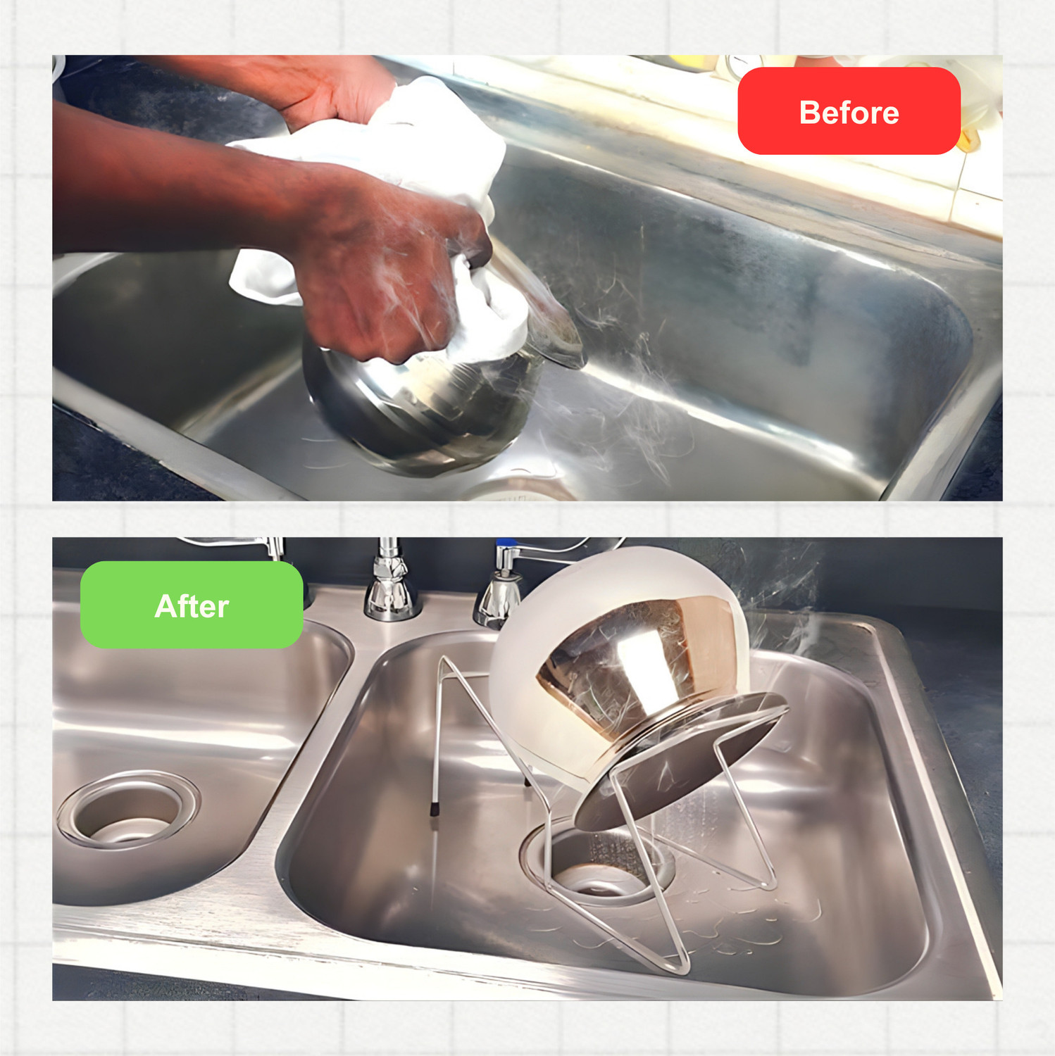 Image of JSS Handsfree Rice Pot Drainer Stand with Heat Resistant Silicon Mittens Colander