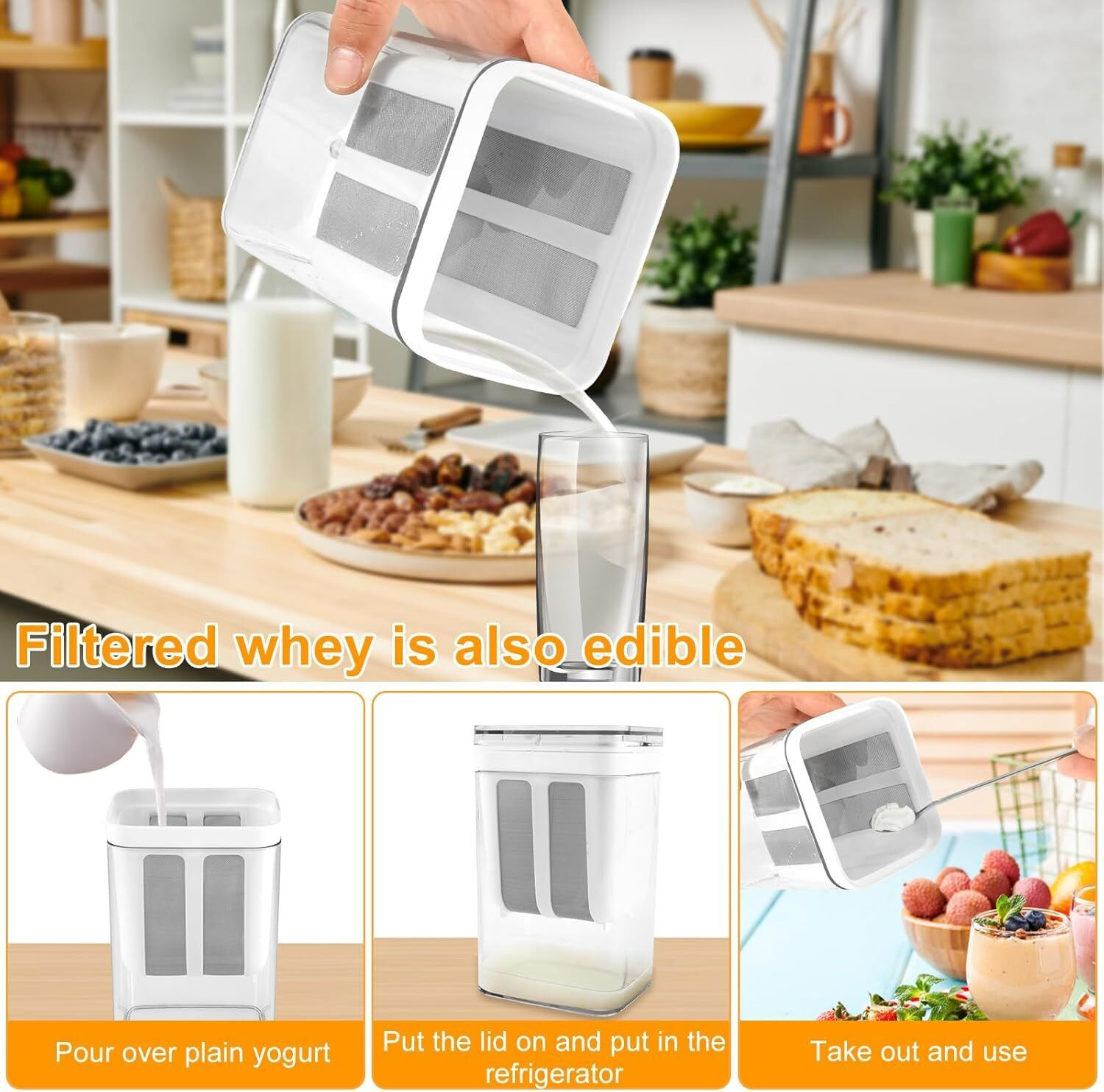 Image of BHAJANSHREE Greek Yogurt Strainer 6 W Food Processor