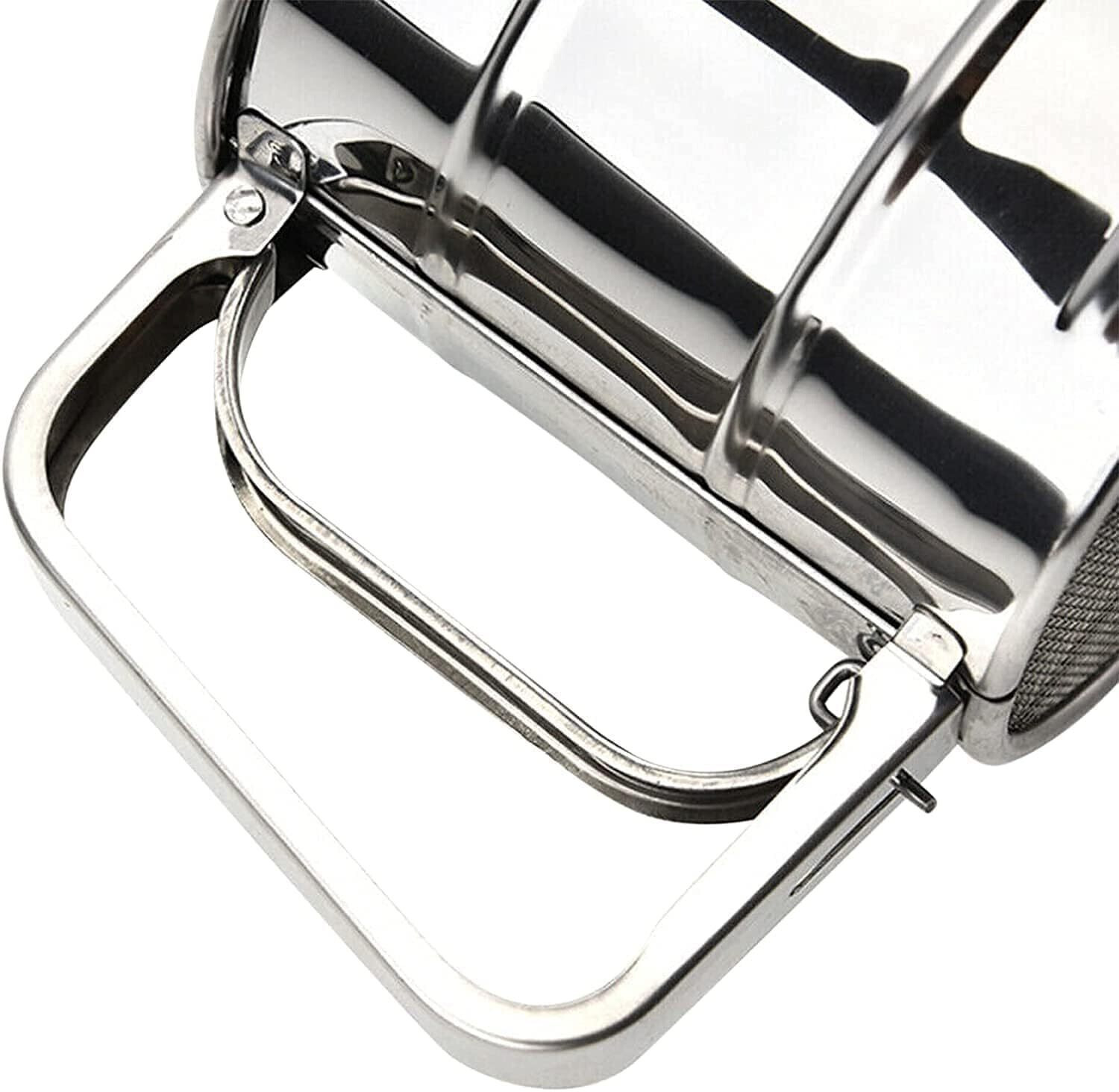Image of sitsra Stainless Steel Flour Sifter for Baking - Hand Press Sieve Cup for Atta Strainer