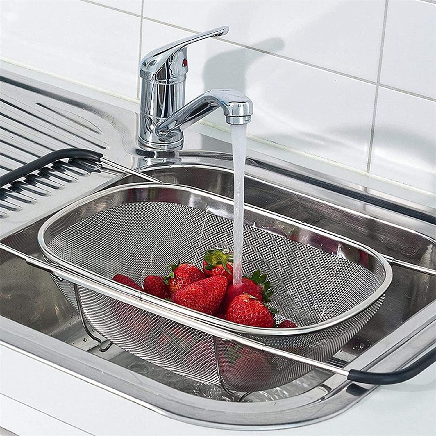 Image of broccolin Premium Stainless Steel Mesh Strainer Basket Strainer