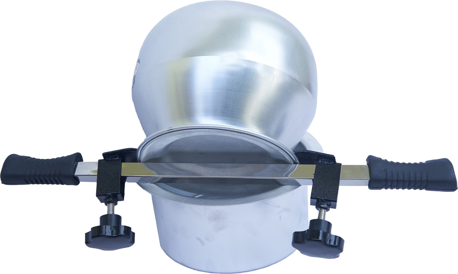 Image of consova Stainless Steel Adjustable heavy Duty Rice Drainer Handle For Smart Kitchen. Strainer