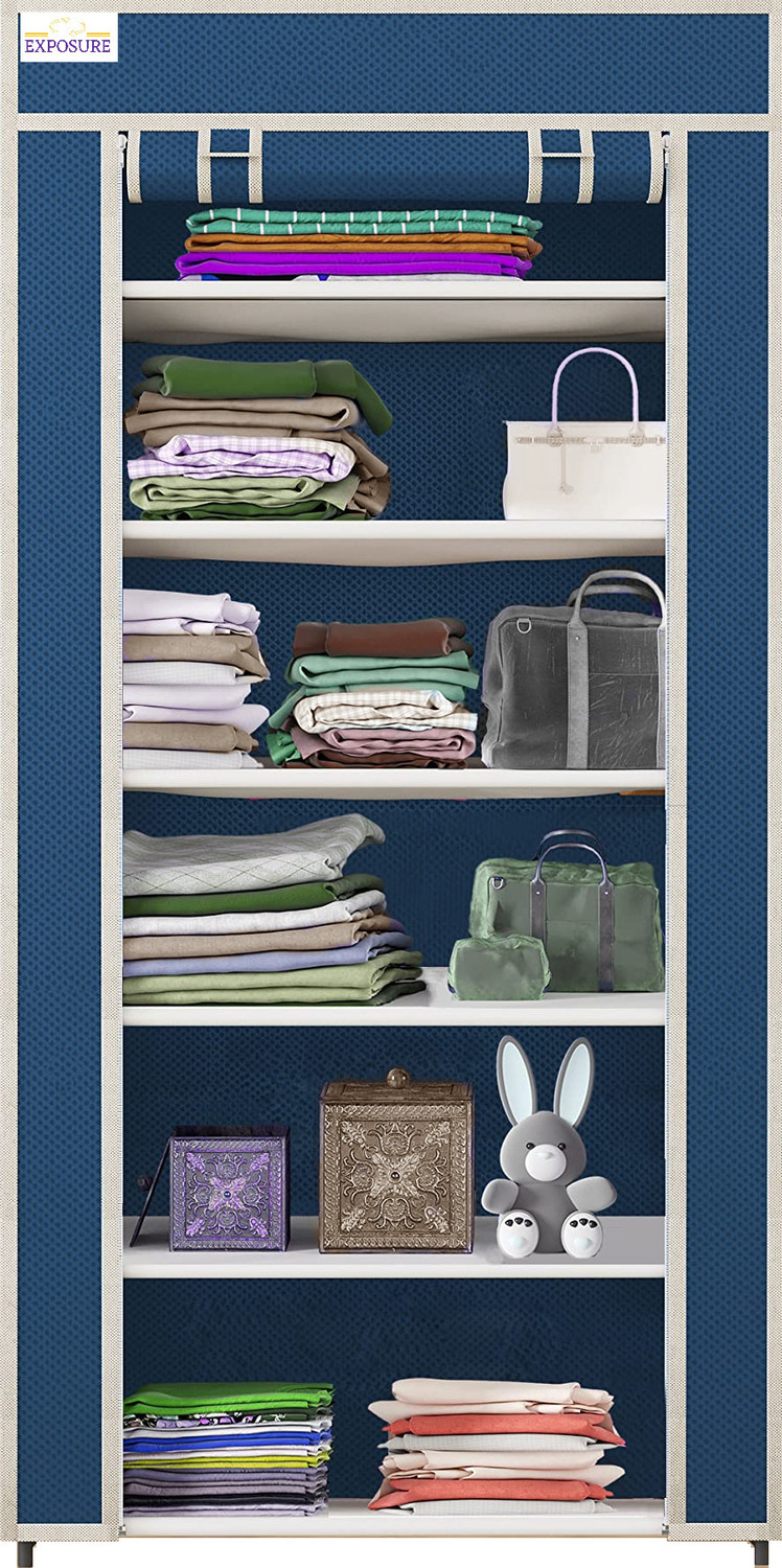 Image of EXPOSURE Blue-6L-WARDROBE Carbon Steel Collapsible Wardrobe