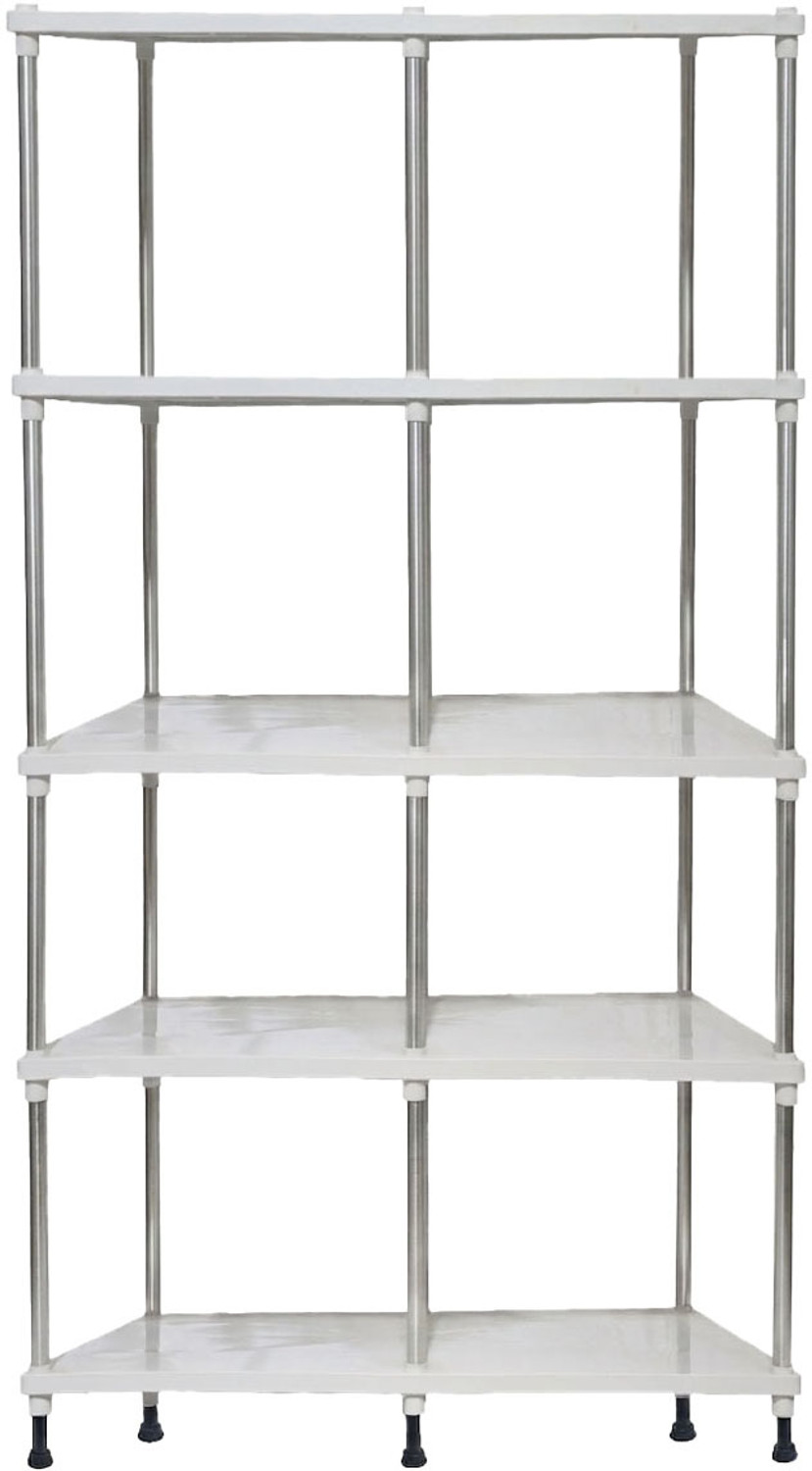 Image of Philoshop 5 Tier Storage Rack | Plastic Utility Shelf for Home PP Collapsible Wardrobe