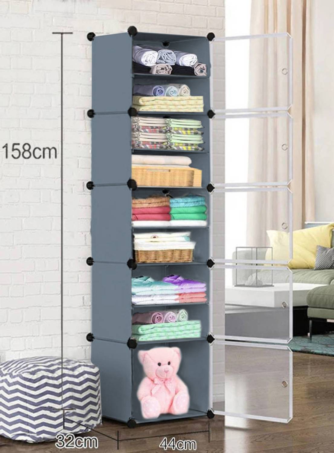 Sasimo PC Collapsible Wardrobe - Image 2