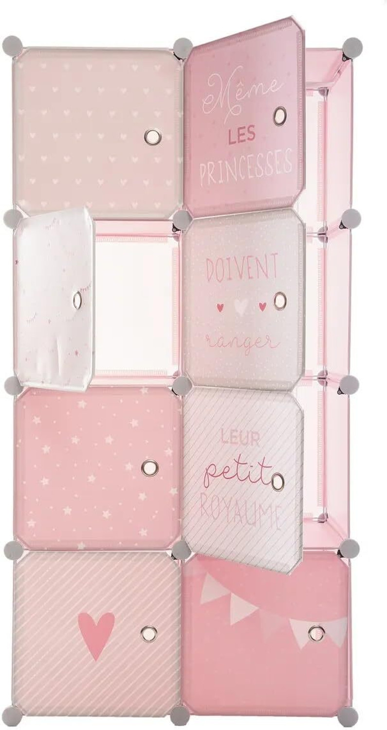 Image of Hemovia 8-Door 8-Shelf Collapsible storage plastic collapsible wardrobe PC Collapsible Wardrobe