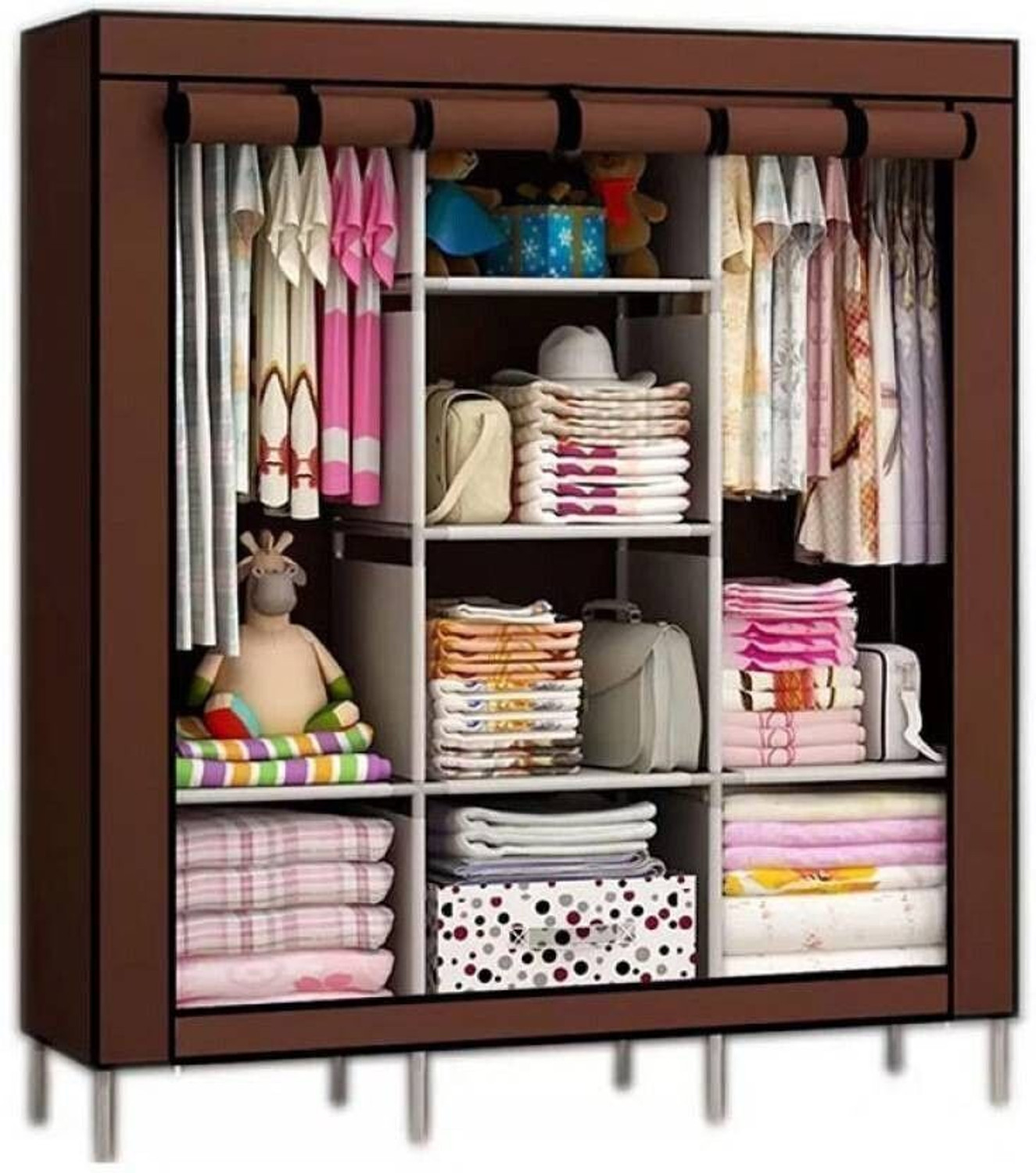 Image of MEZIRE Collapsible Wardrobe 88130 PP Collapsible Wardrobe