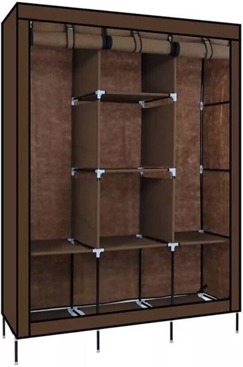 Image of MEZIRE vipash metal wardrobe PP Collapsible Wardrobe