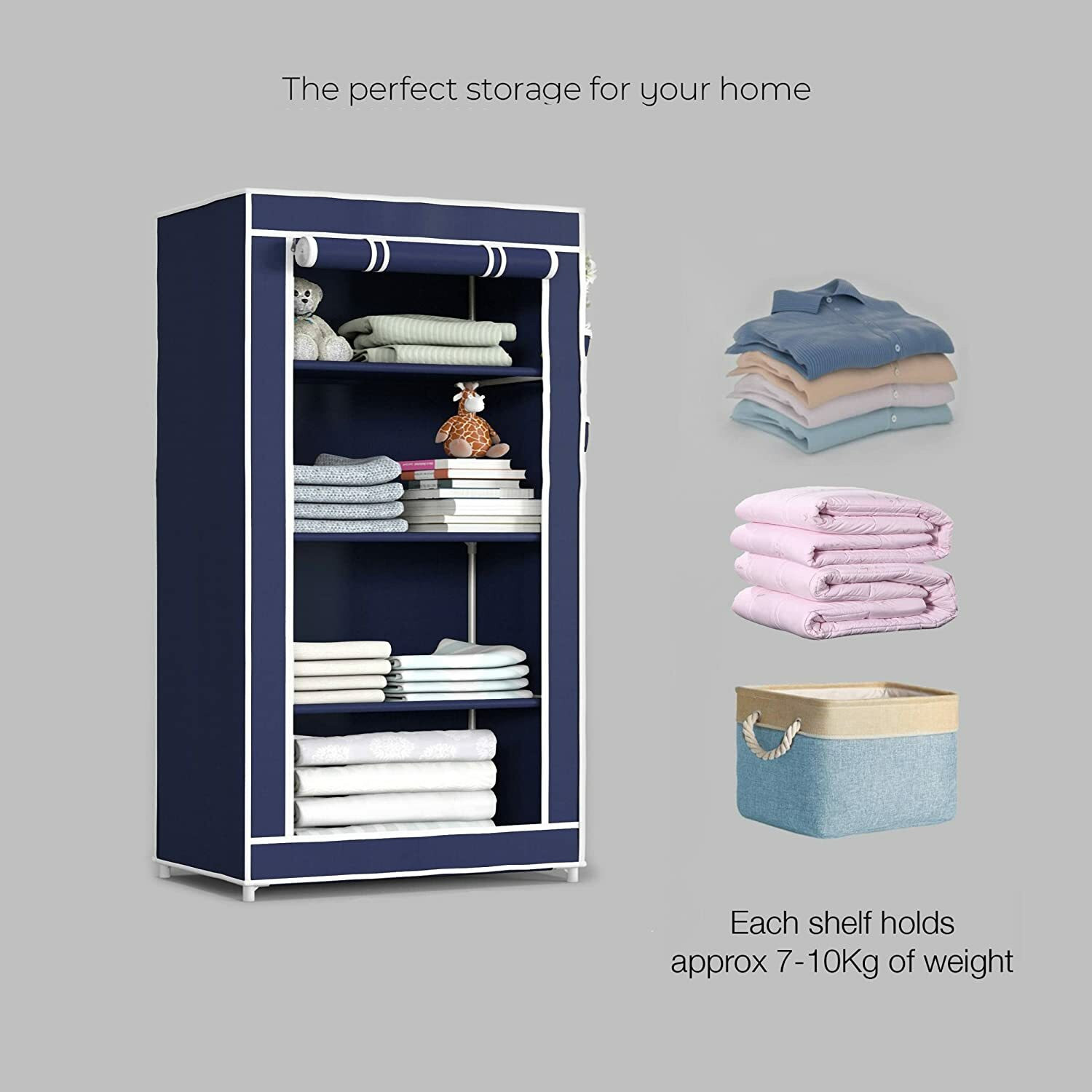 Image of Attache Carbon Steel Collapsible Wardrobe