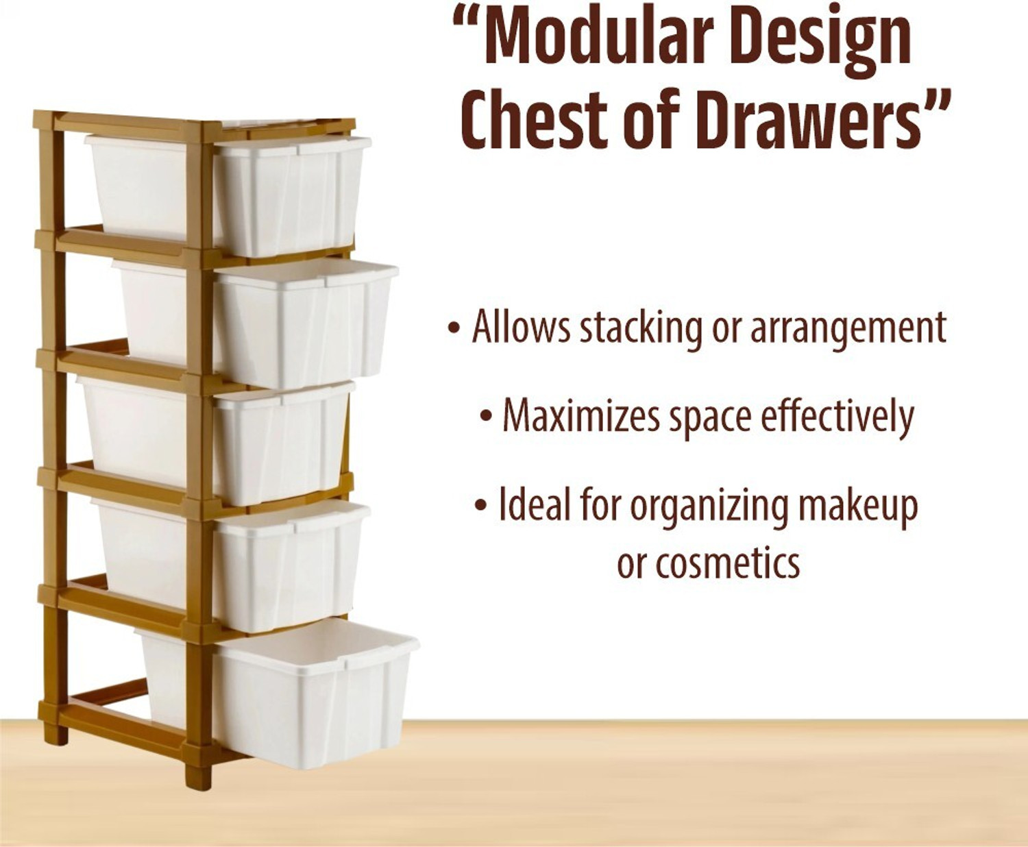 Image of VISEMAN Deluxe Desktop Stationery Management Hub PP Collapsible Wardrobe