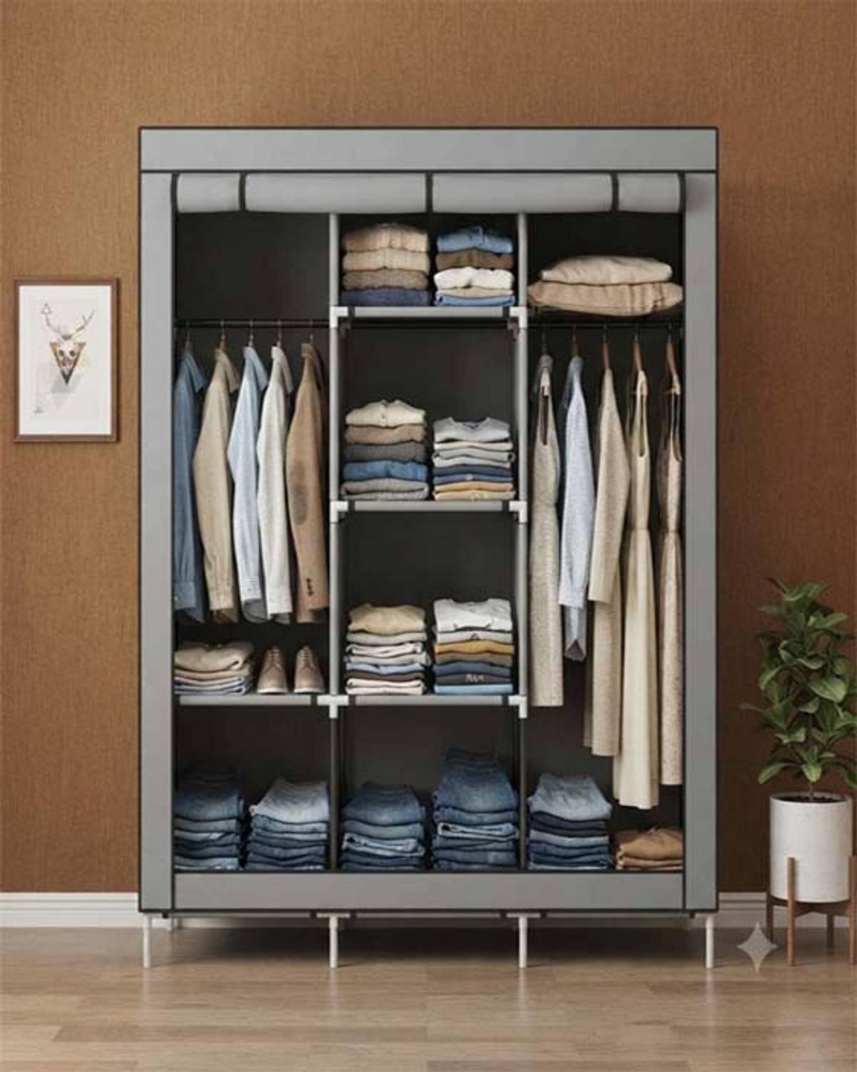 Attache Carbon Steel Collapsible Wardrobe - Image 1