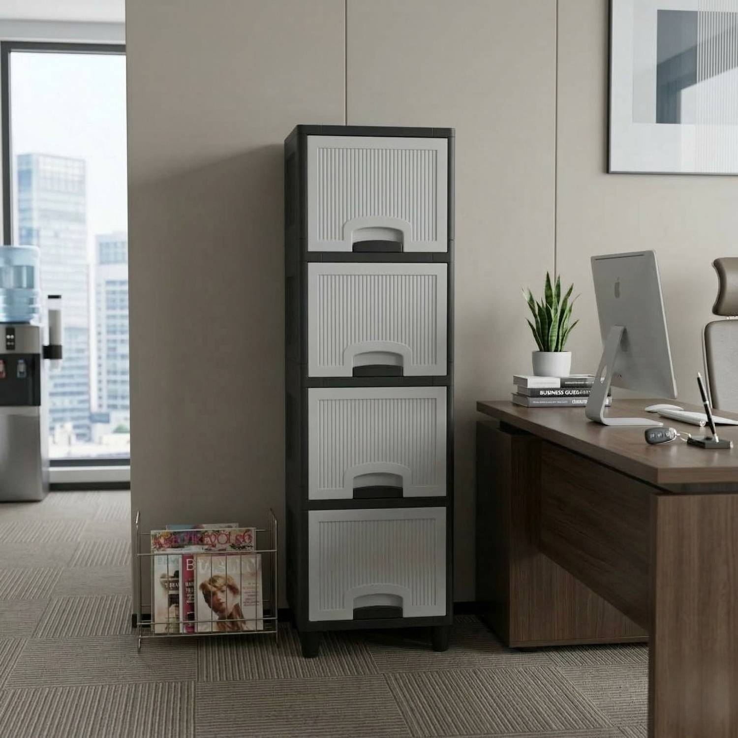 MAXTID Multi Layer Cabinet Suitable for Files, Clothes & Accessories PP Collapsible Wardrobe