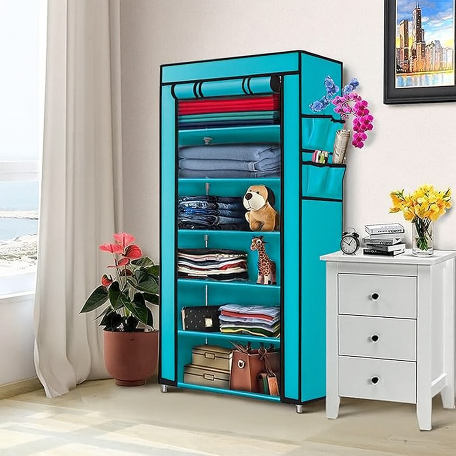Image of HEGZI PVC Collapsible Wardrobe