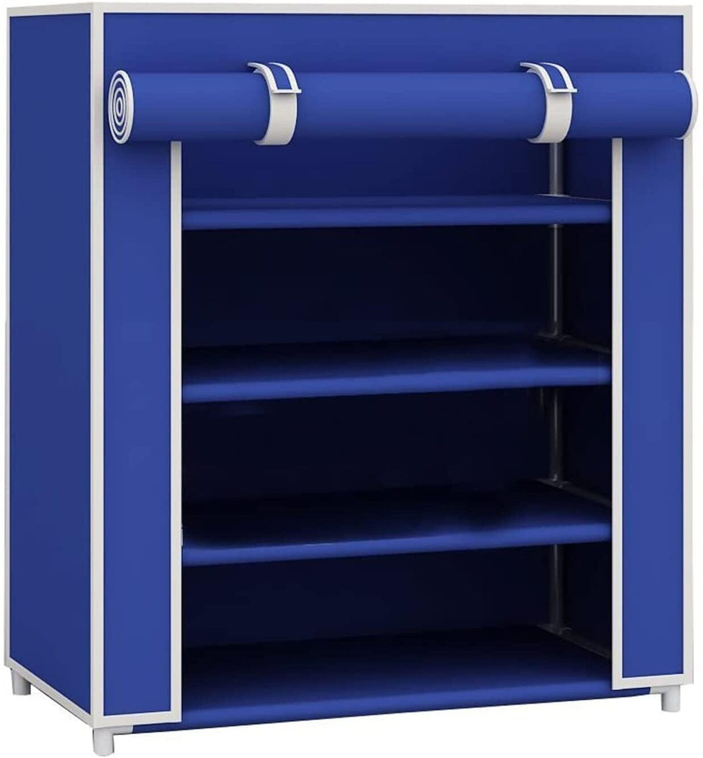 Image of Greeno 4 Layer Shoe Rack Stand for Home Portable Storage Organizer Plastic Shoe Stand