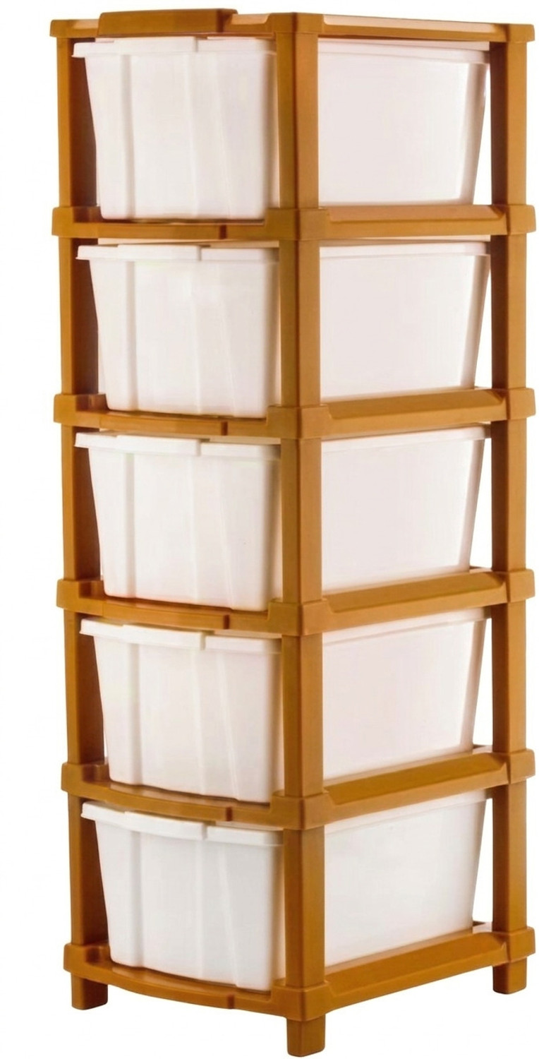 Image of VISEMAN Multi layer Storage Cabinet for Compact Homes and Flats PP Collapsible Wardrobe